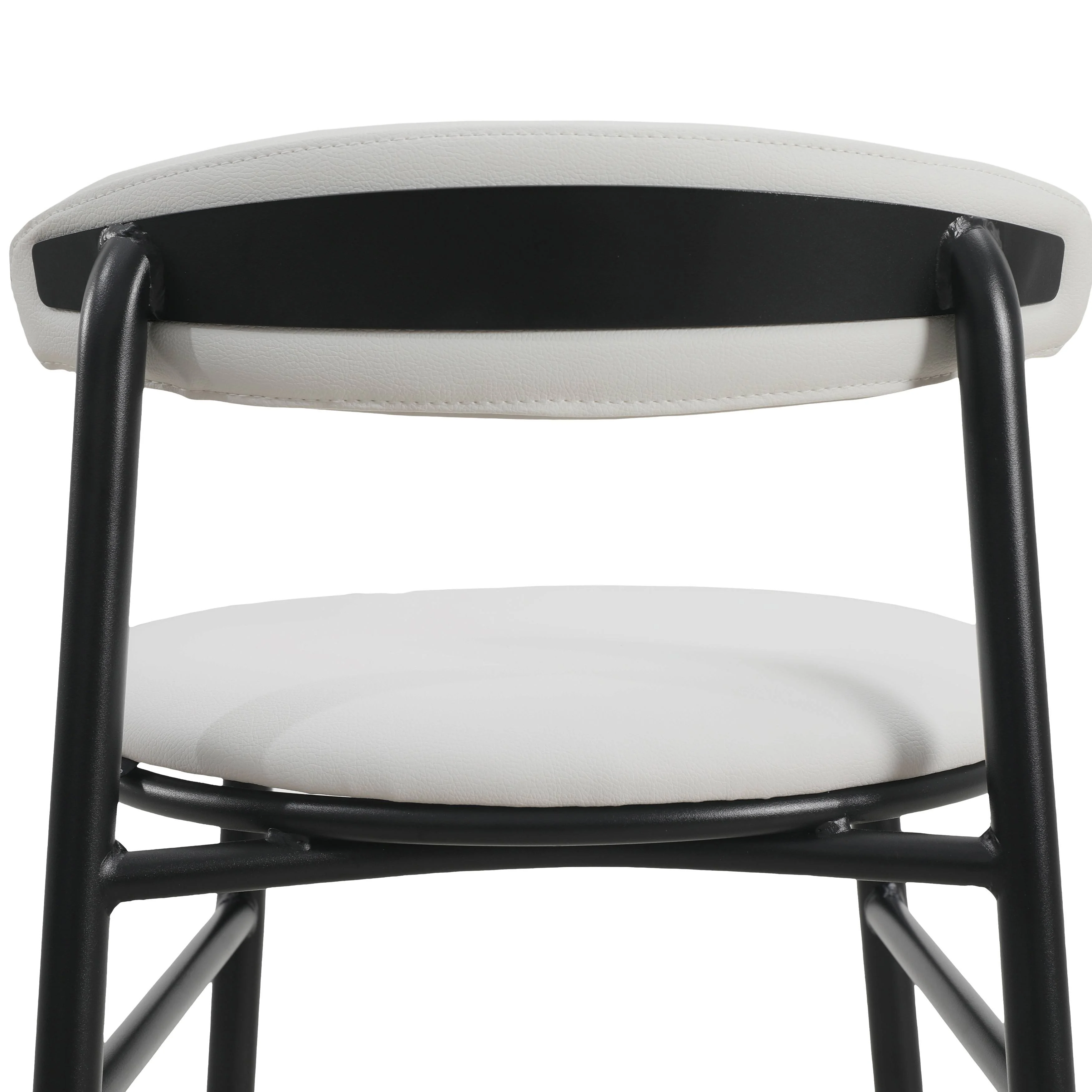 Lume Collection Modern Bar Stool in Grey Set of 2