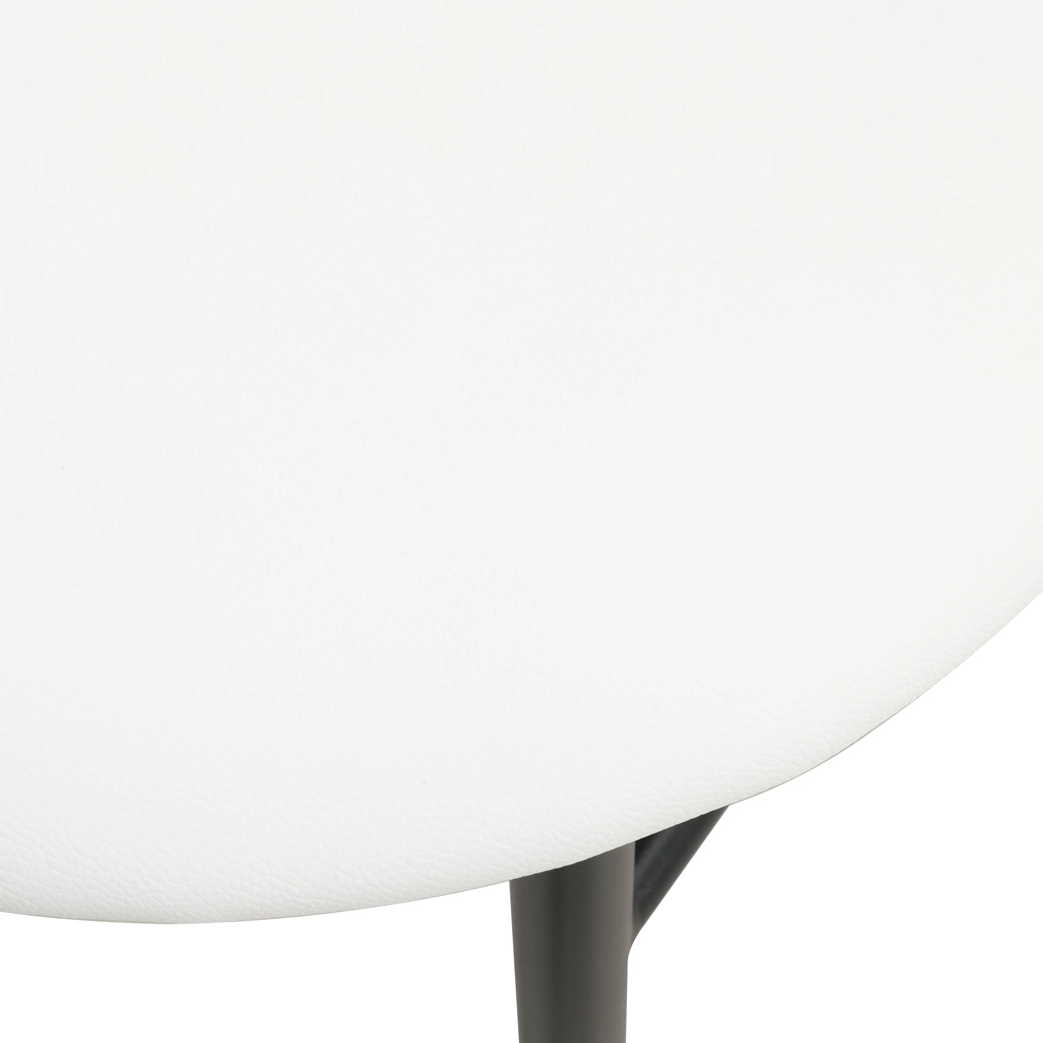 Lume Collection Modern Bar Stool in White