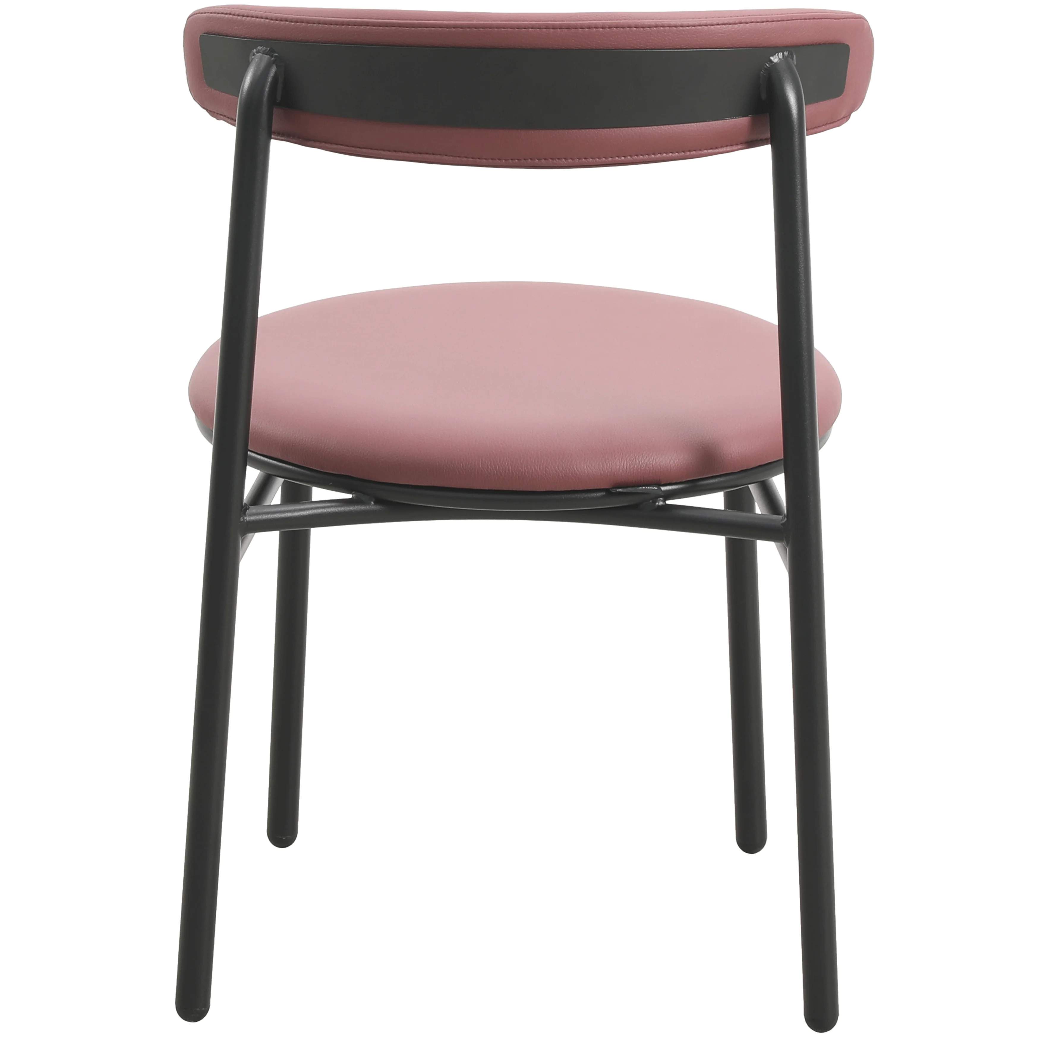 Lume Collection Modern Dining Chair in Burgundy