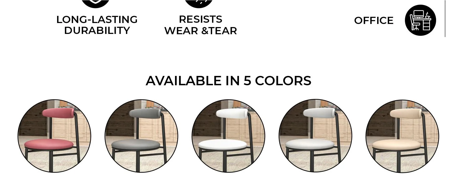 Lume Collection Modern Dining Chair in Charcoal