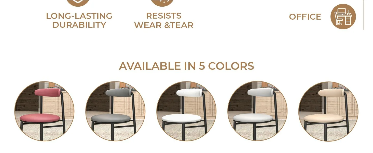 Lume Collection Modern Dining Chair in Dark Toupe