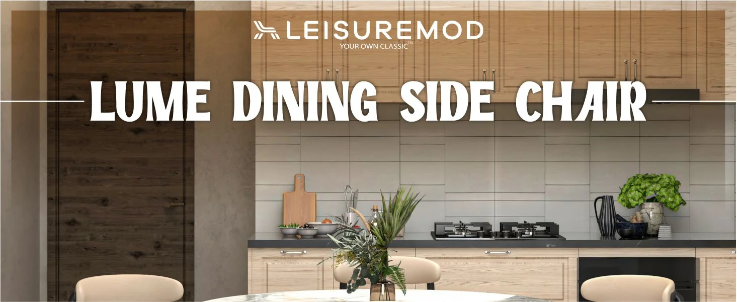 Lume Collection Modern Dining Chair in Dark Toupe