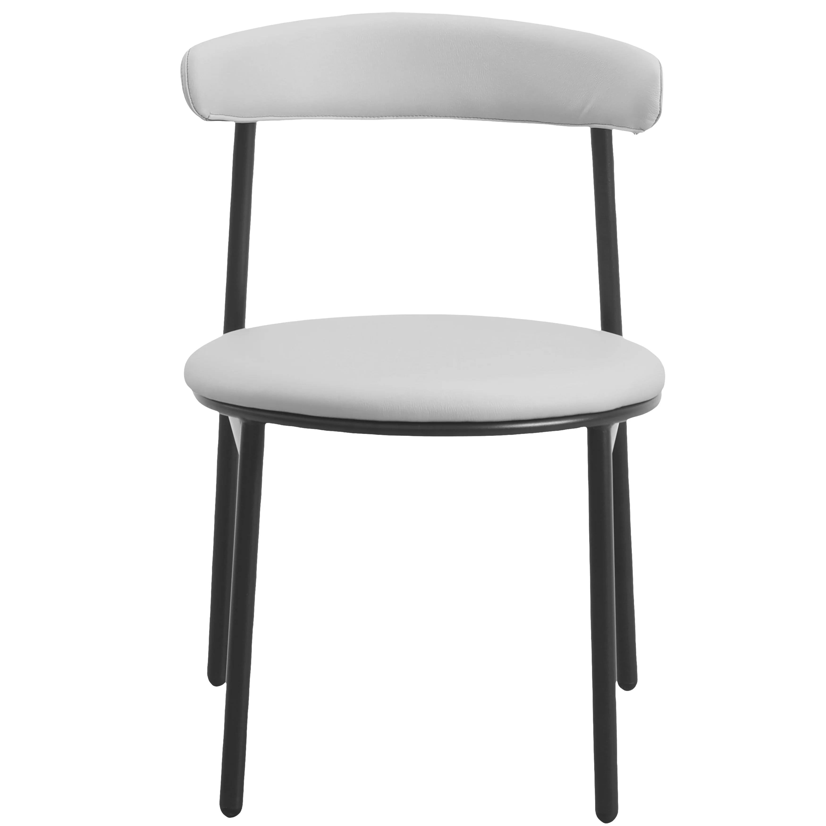 Lume Collection Modern Dining Chair in Grey
