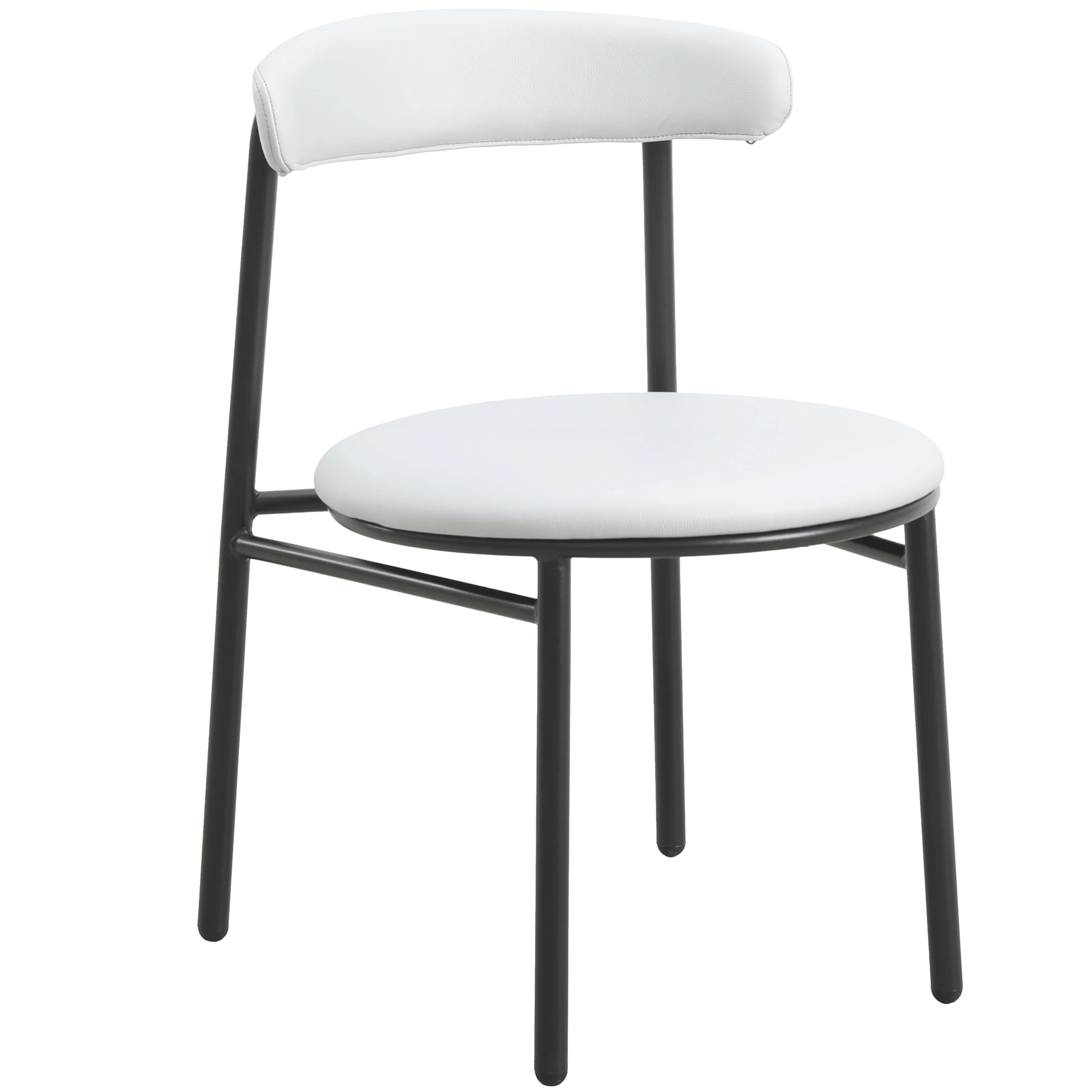 Lume Collection Modern Dining Chair in Grey Set of 4