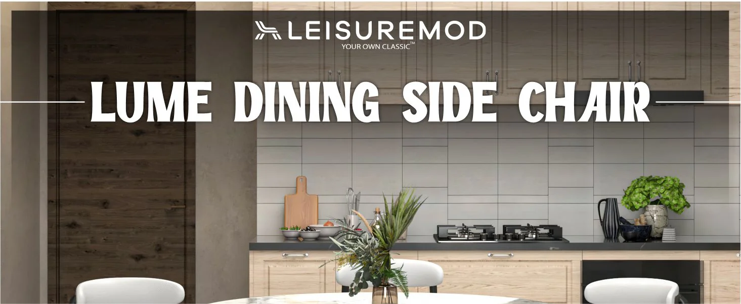 Lume Collection Modern Dining Chair in Grey Set of 4