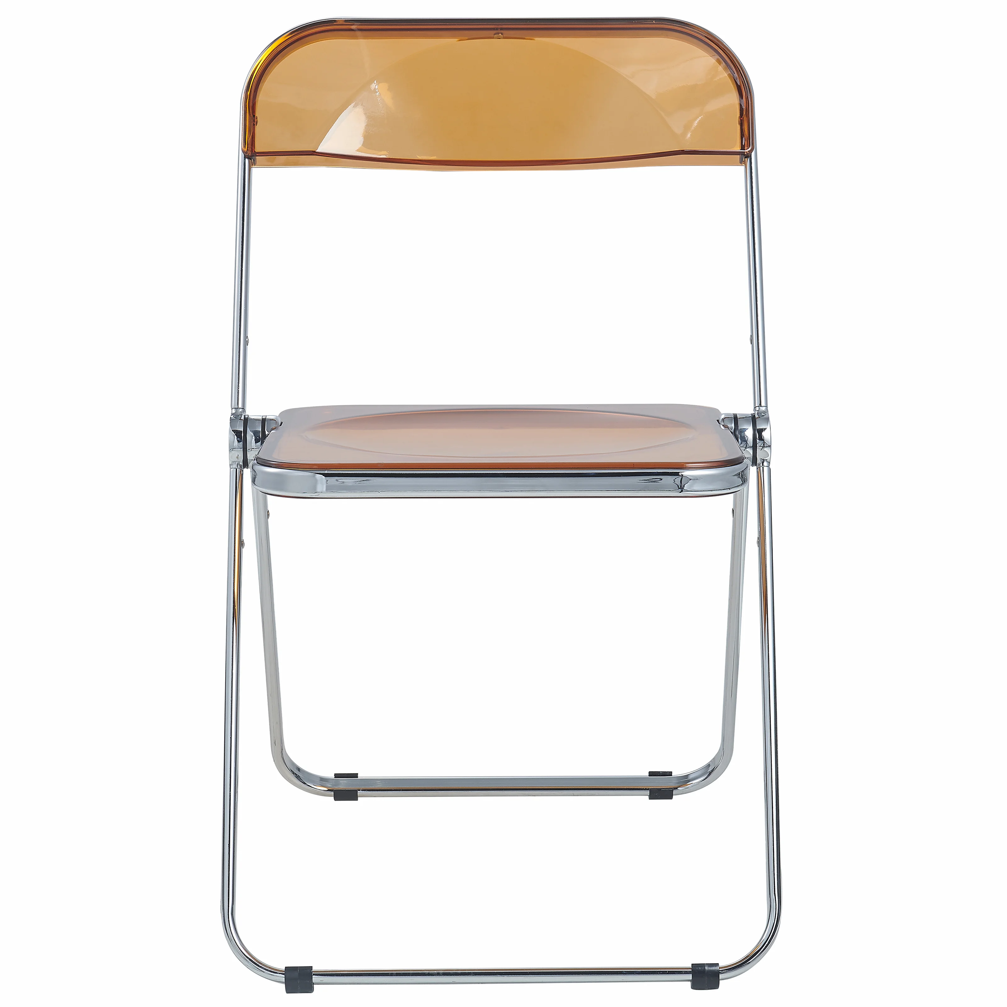 Lawrence Acrylic Folding Chair With Metal Frame