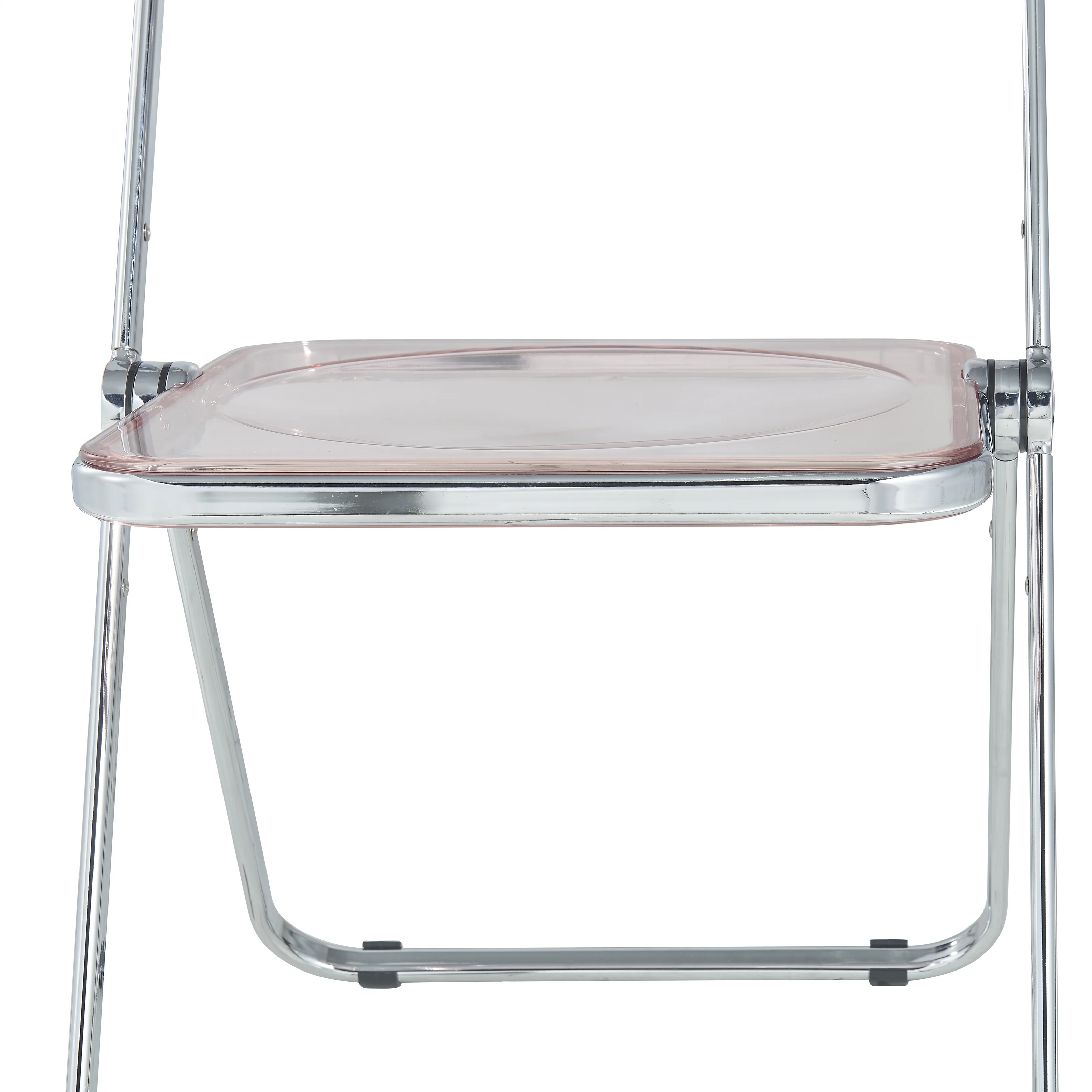 Lawrence Acrylic Folding Chair With Metal Frame