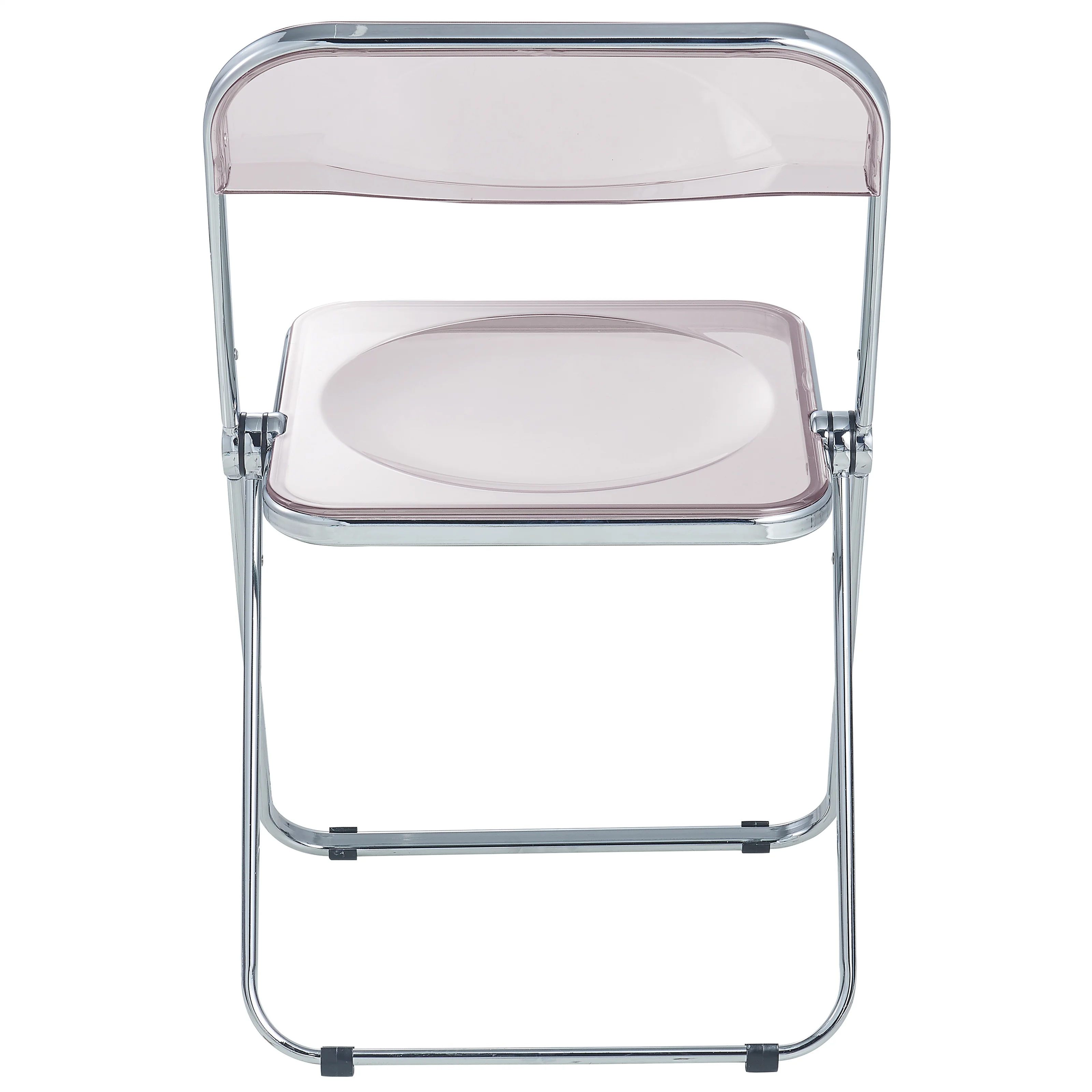 Lawrence Acrylic Folding Chair With Metal Frame