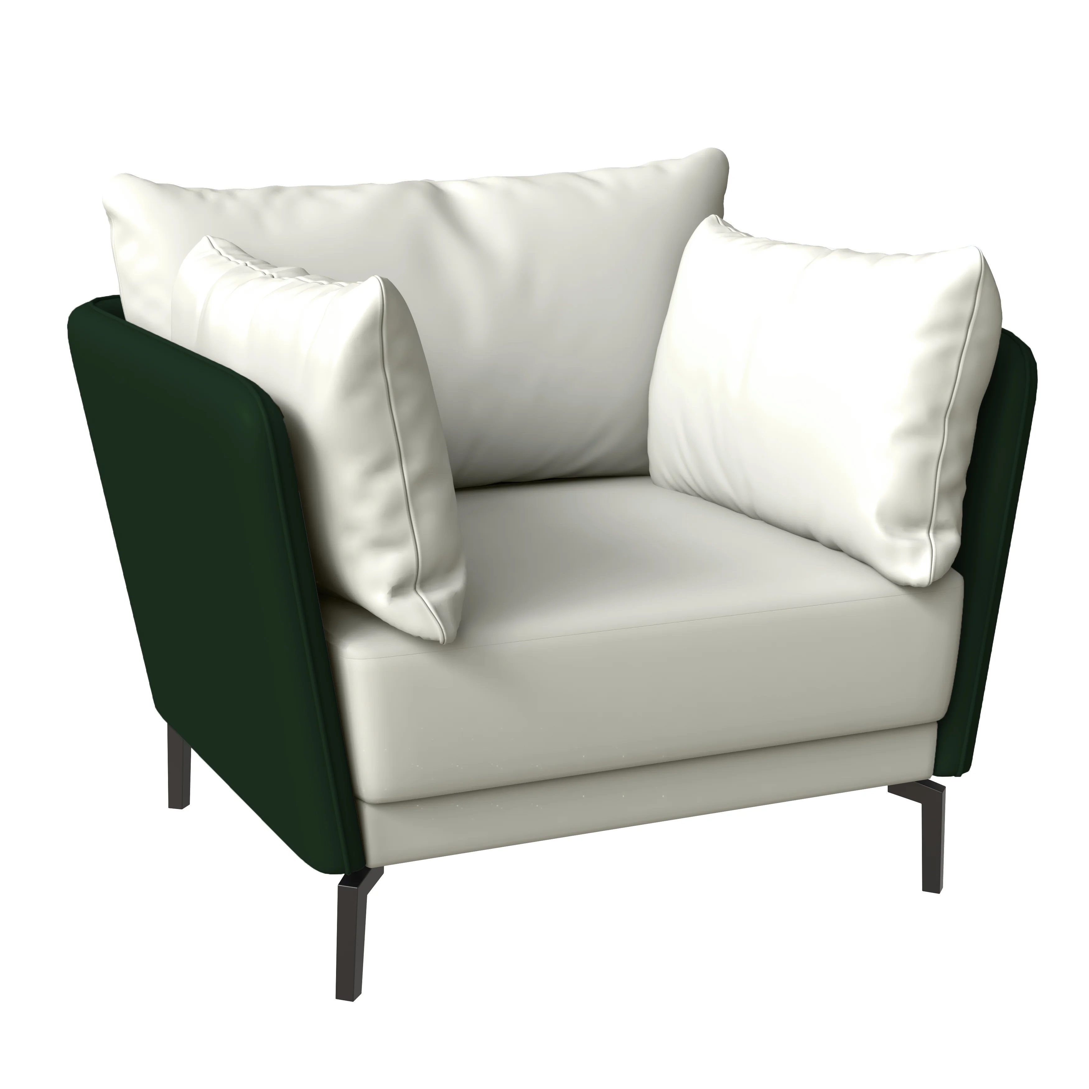 Luxify Collection Single Seater Sofa in Green