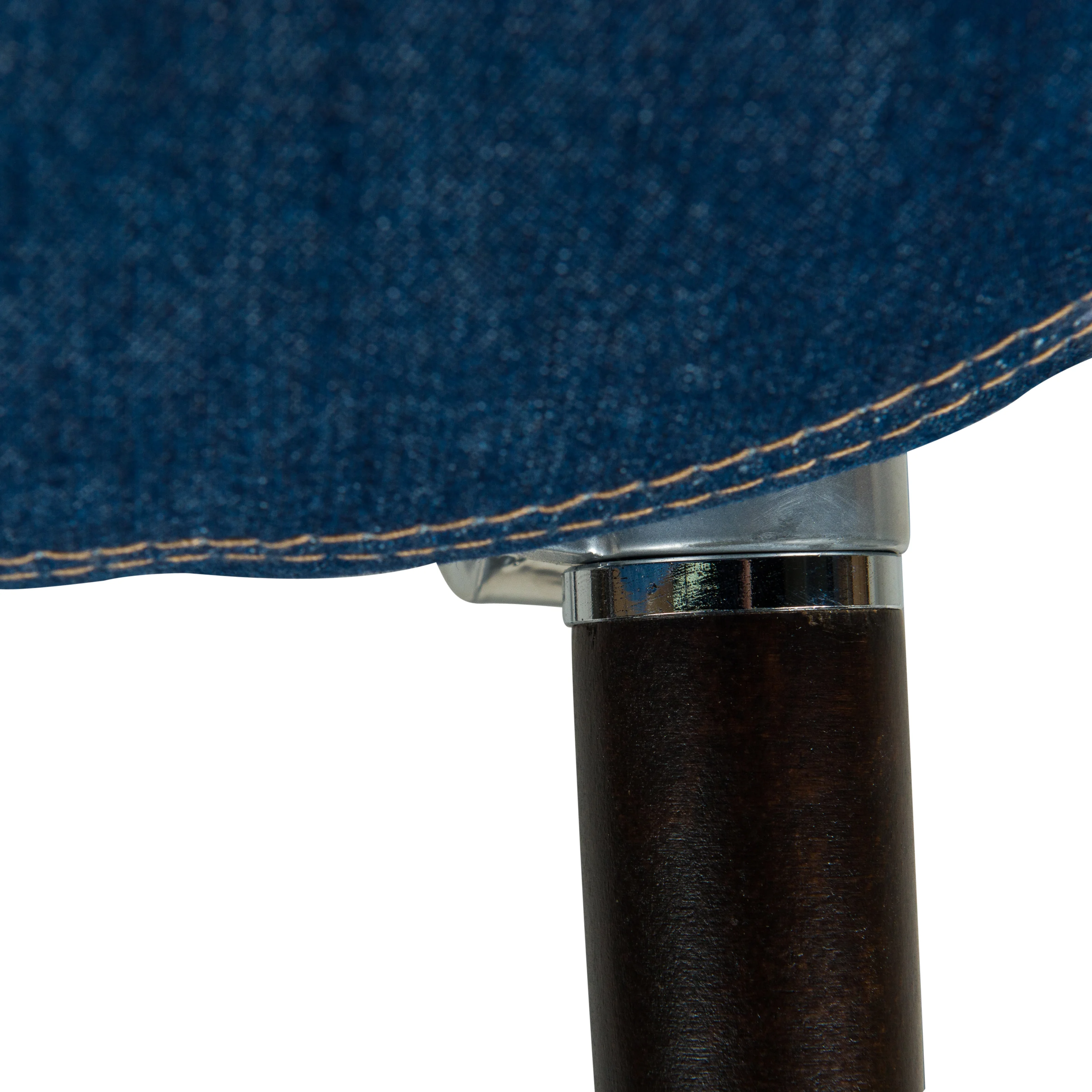 Milburn Tufted Denim Lounge Chair, Set of 2