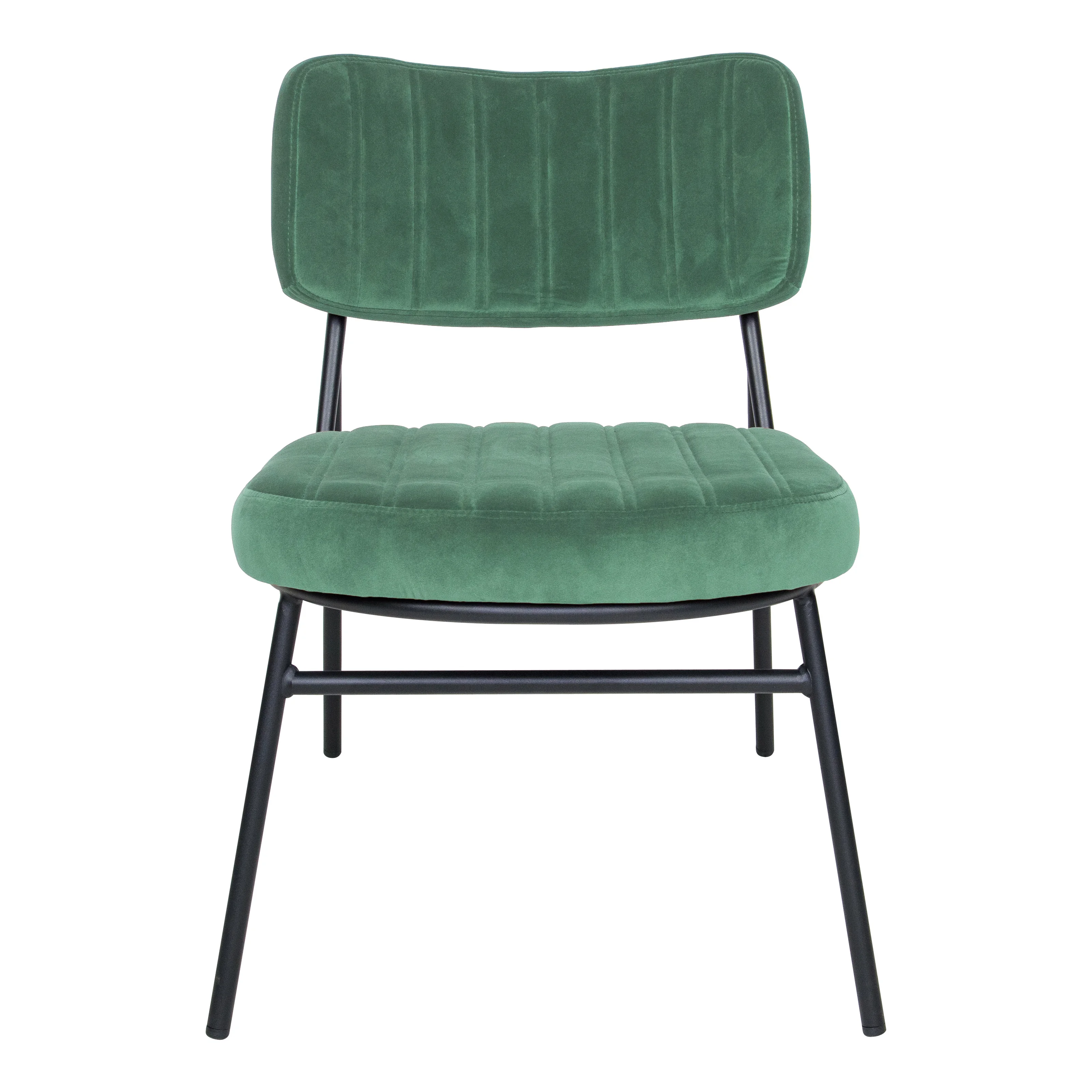Marilane Velvet Accent Chair With Metal Frame