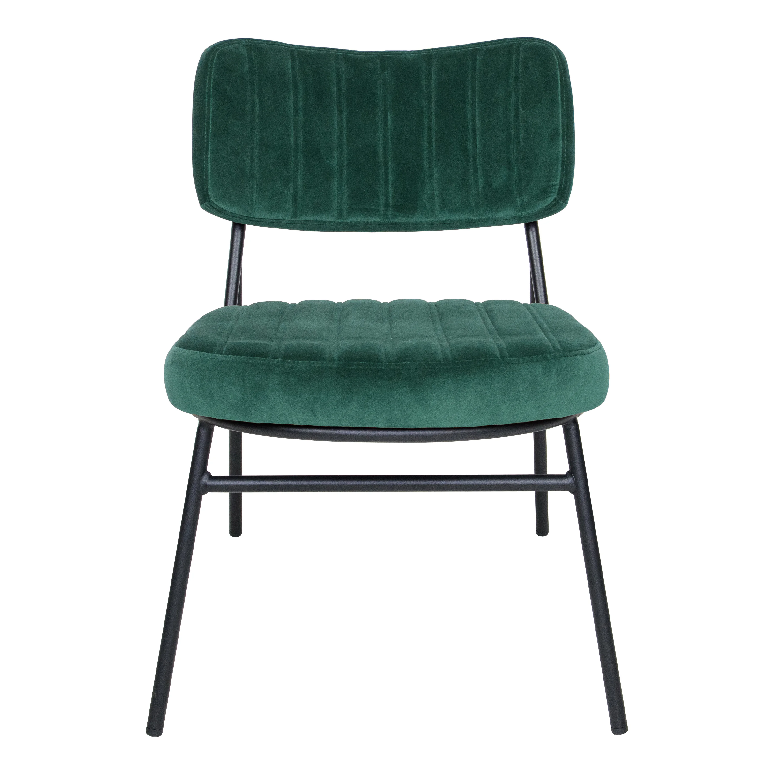 Marilane Velvet Accent Chair With Metal Frame
