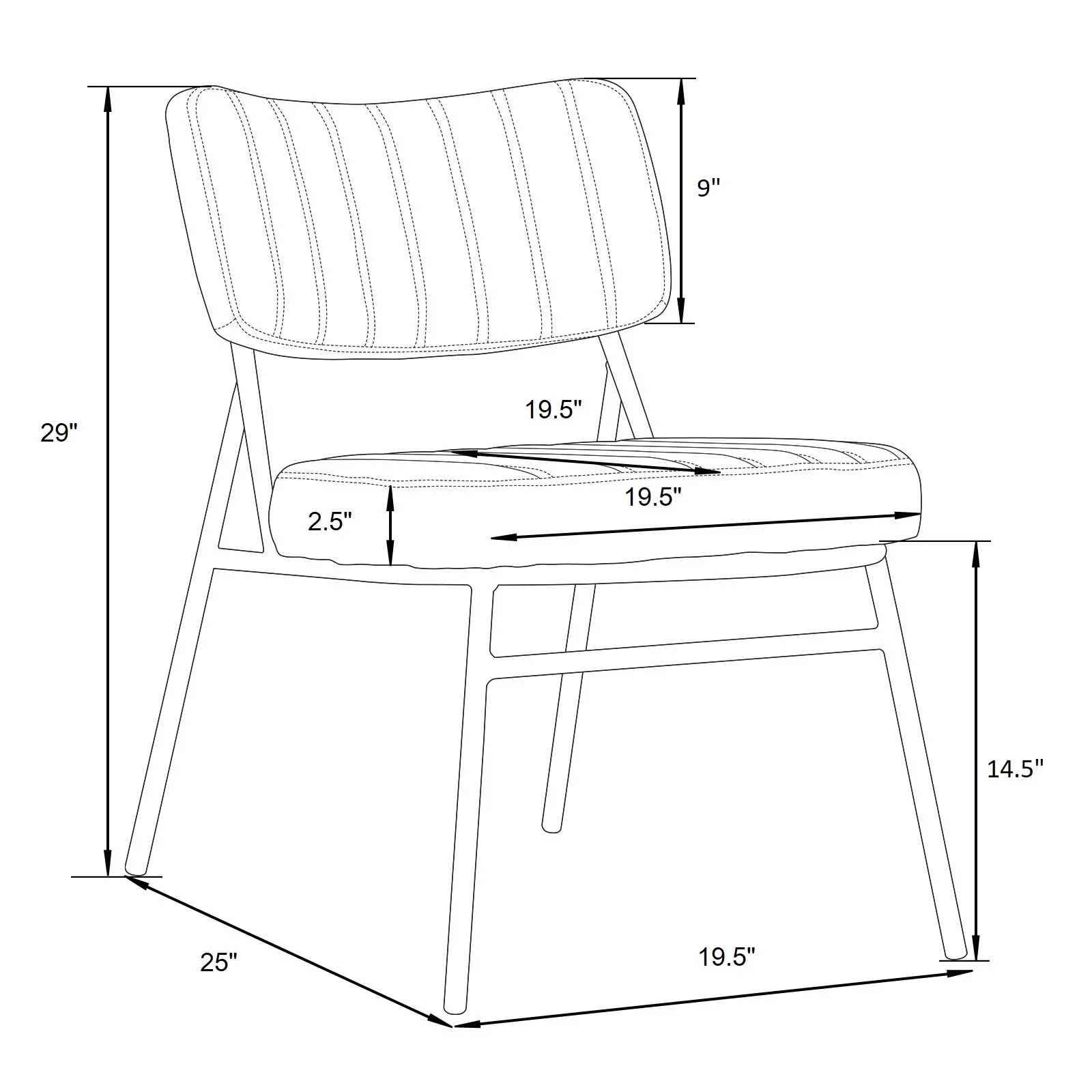 Marilane Velvet Accent Chair With Metal Frame