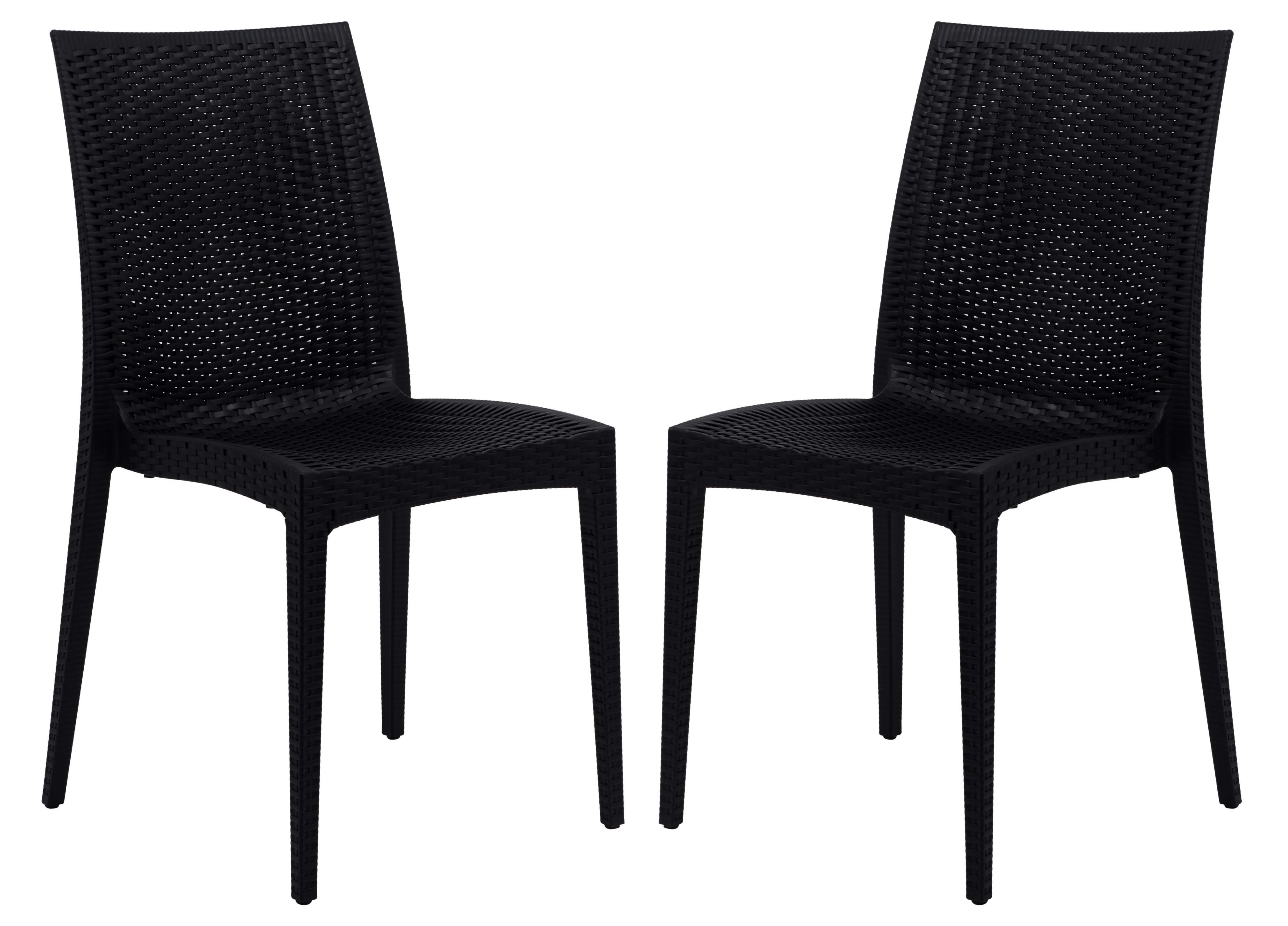 Weave Mace Indoor/Outdoor Dining Chair (Armless), Set of 2