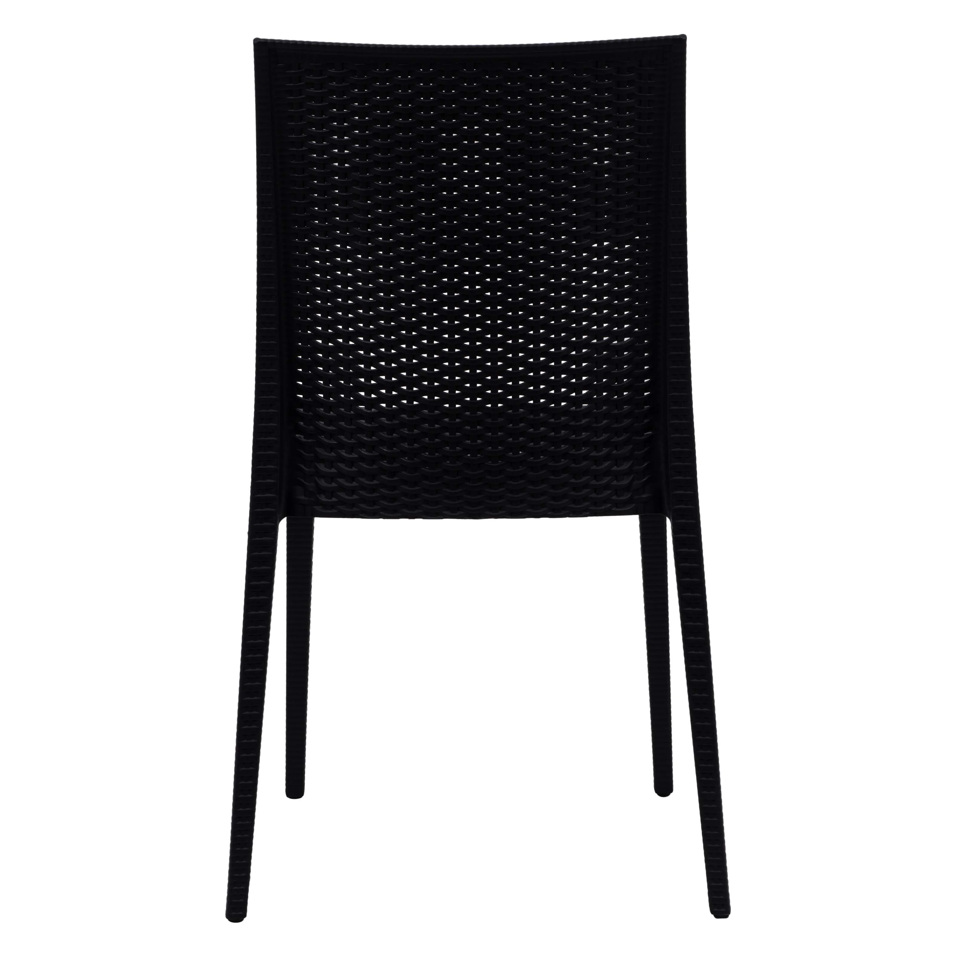 Weave Mace Indoor/Outdoor Dining Chair (Armless), Set of 4