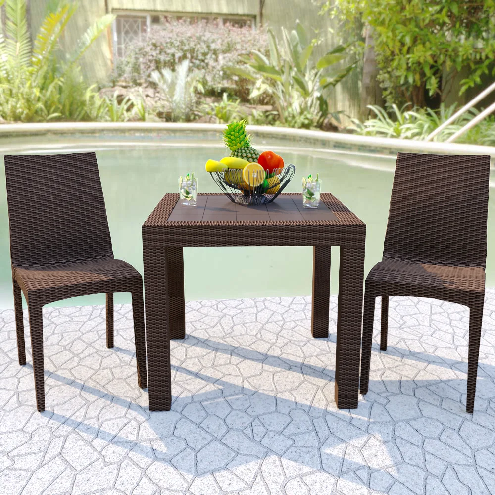 Weave Mace Indoor/Outdoor Dining Chair (Armless)