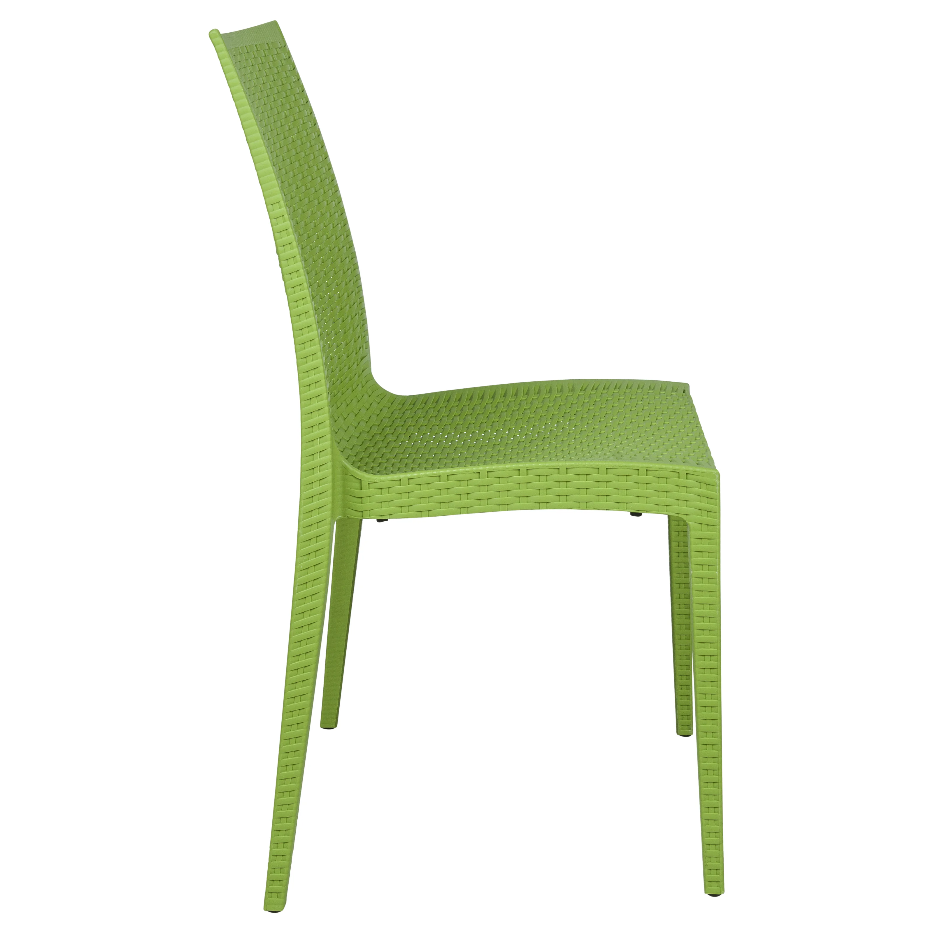 Weave Mace Indoor/Outdoor Dining Chair (Armless), Set of 2