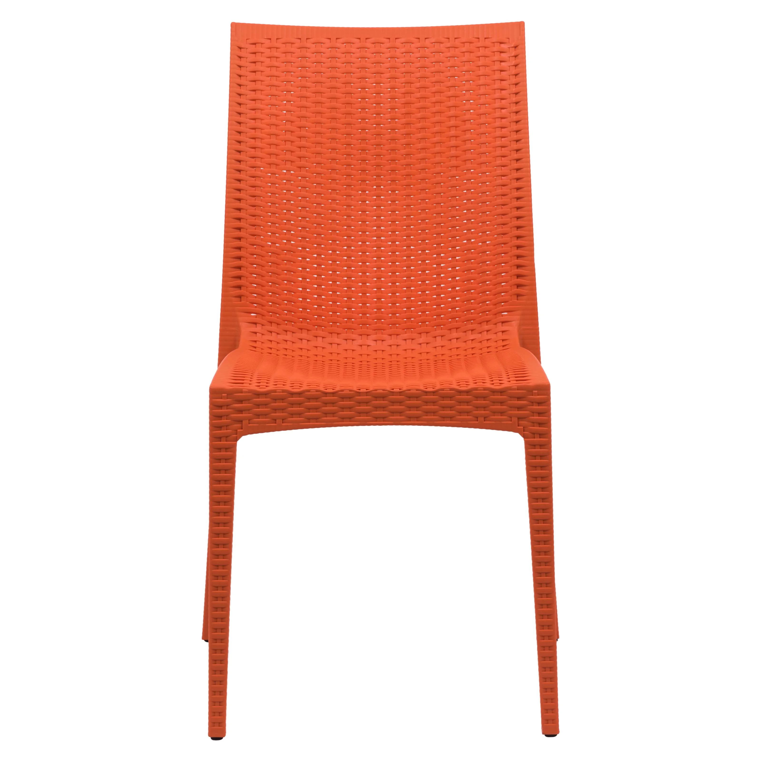 Weave Mace Indoor/Outdoor Dining Chair (Armless), Set of 2