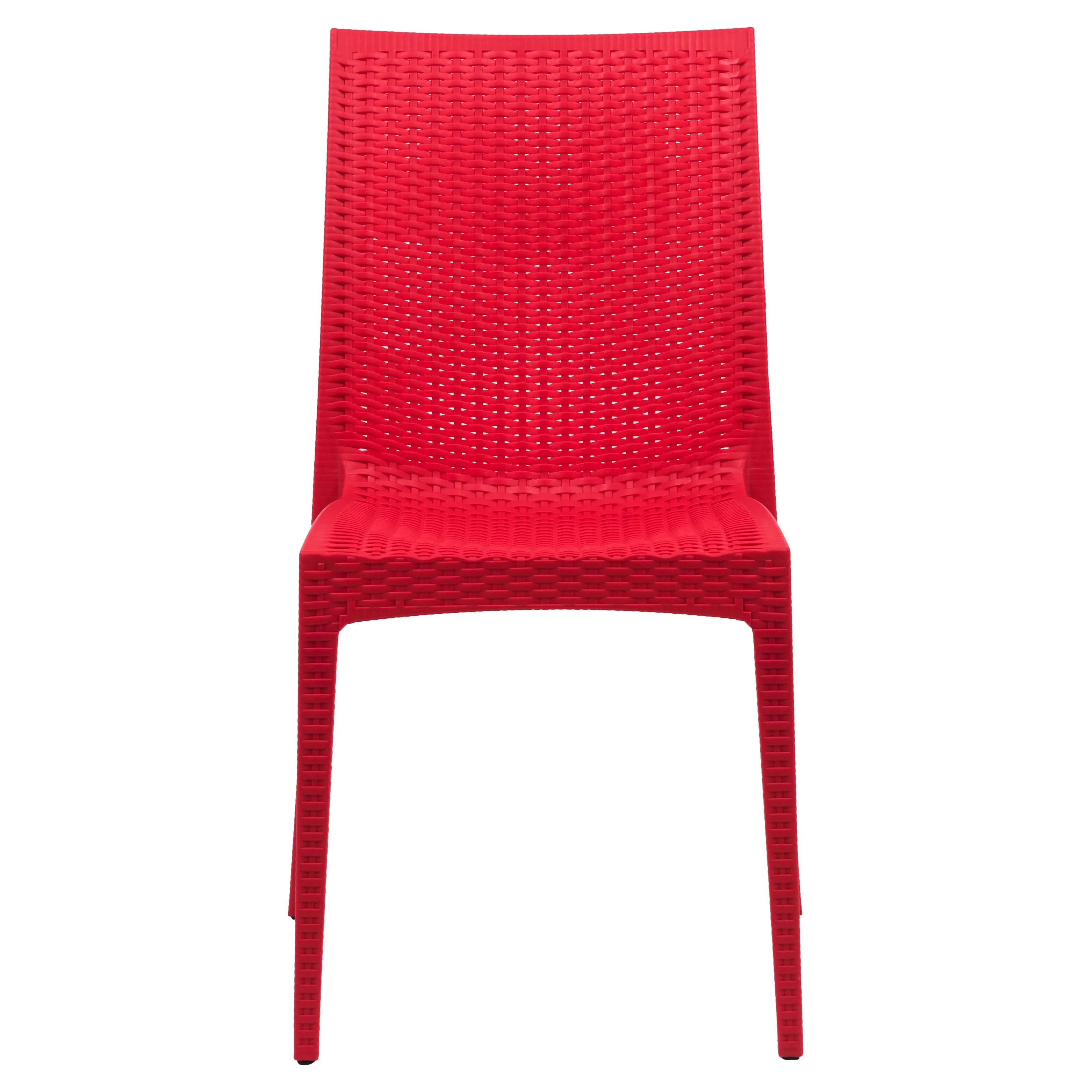 Weave Mace Indoor/Outdoor Dining Chair (Armless), Set of 2