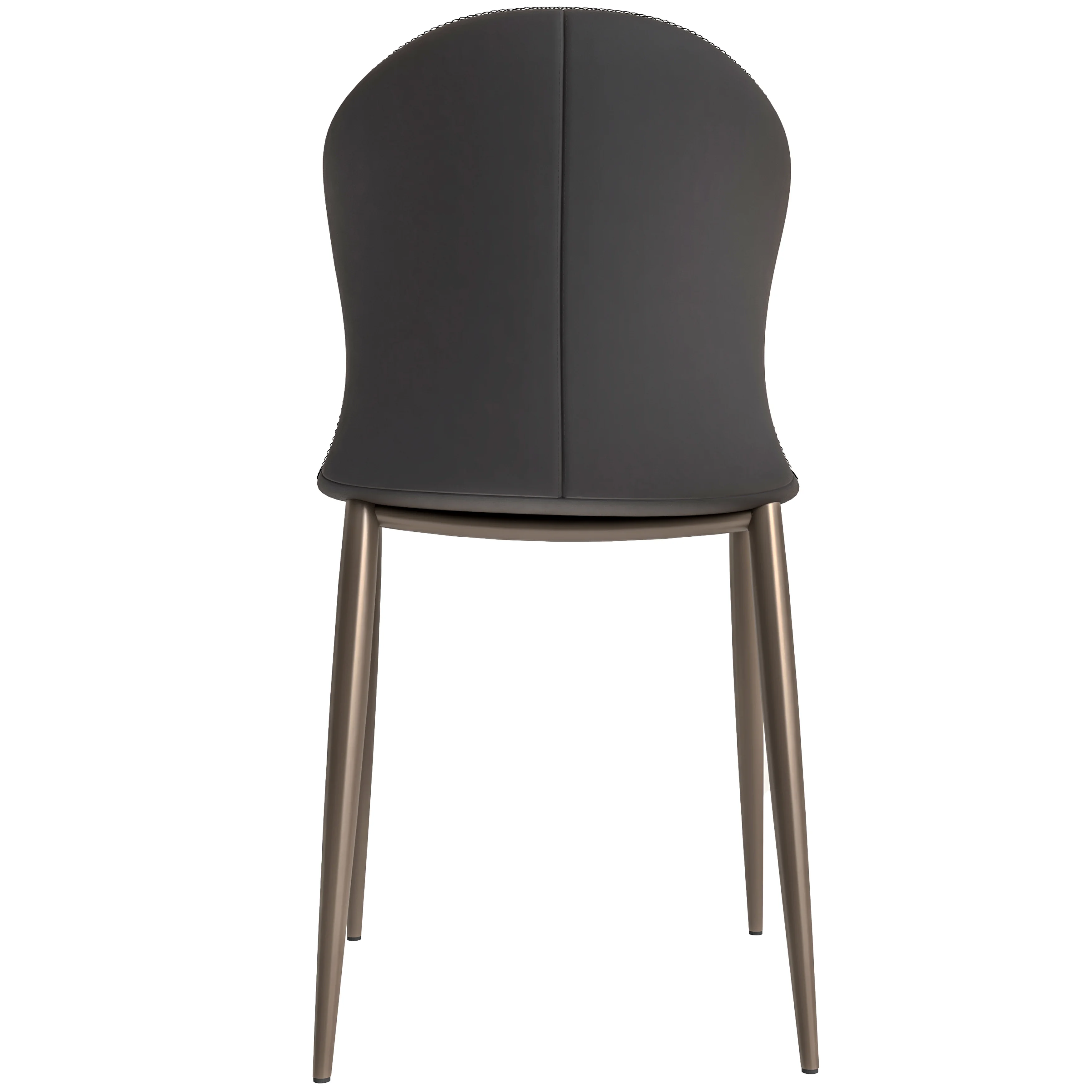 Mosaic Collection Modern Dining Chair in Charcoal Fabric - Set of 4