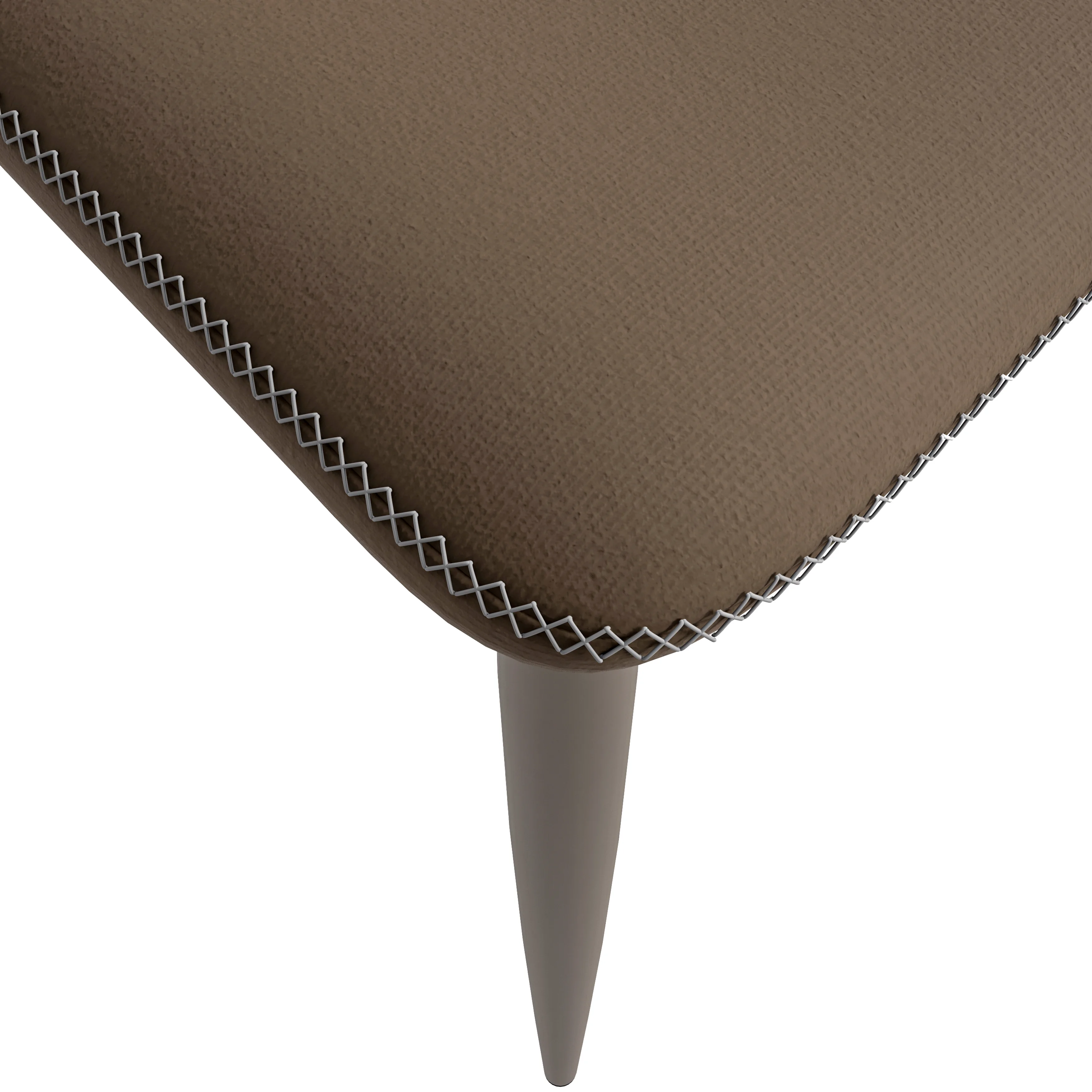 Mosaic Collection Modern Dining Chair in Light Brown Fabric