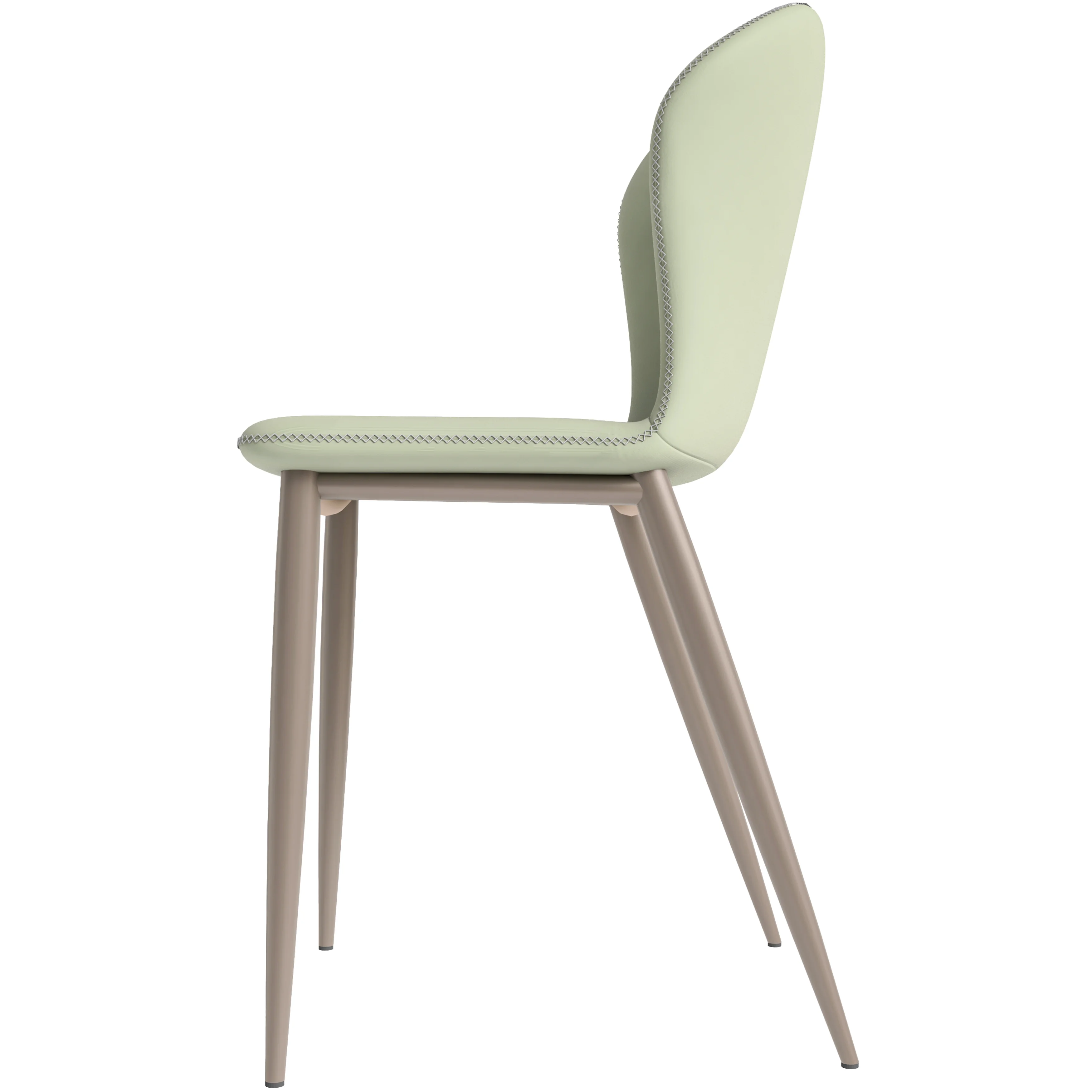 Mosaic Collection Modern Dining Chair in Light Grey - Set of 2