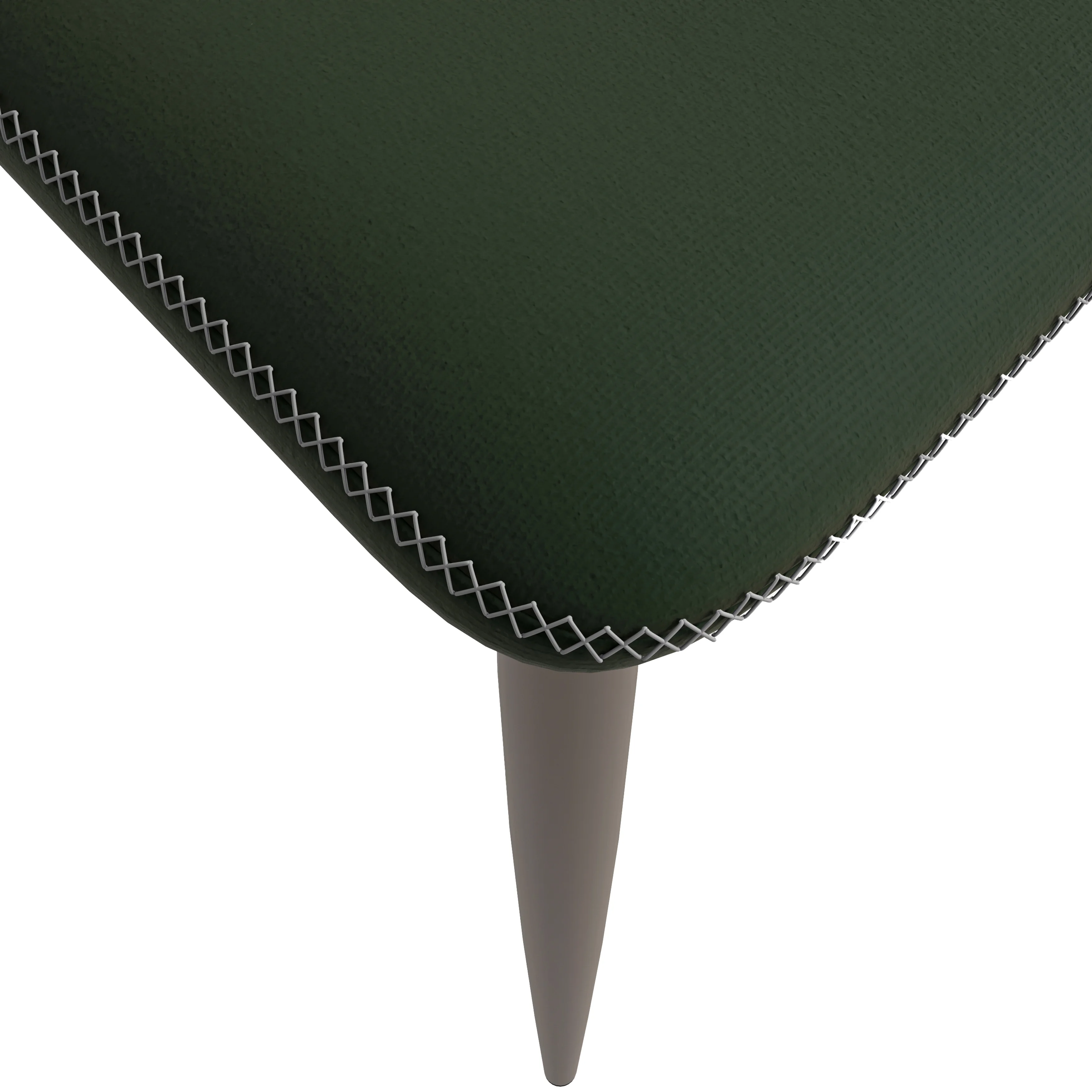 Mosaic Collection Modern Dining Chair in Olive Green Fabric