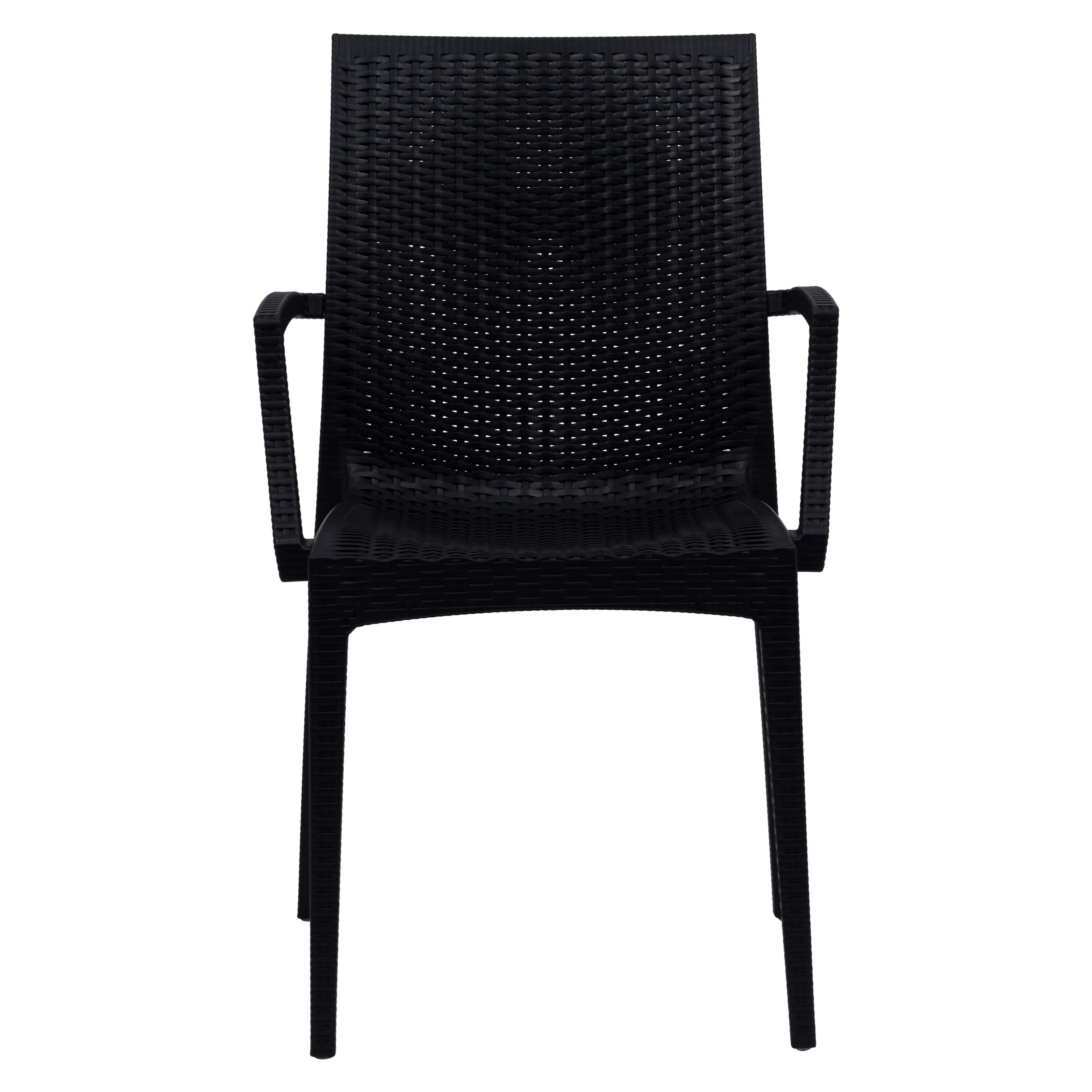 Weave Mace Indoor/Outdoor Chair (With Arms), Set of 4