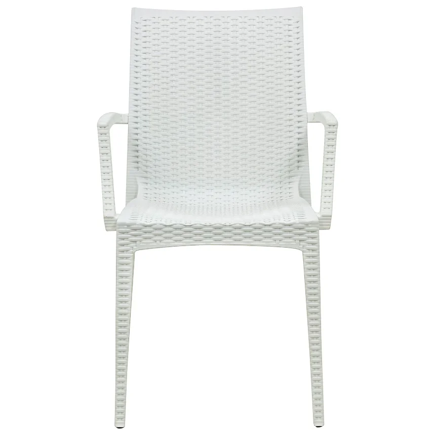 Weave Mace Indoor/Outdoor Chair (With Arms), Set of 4