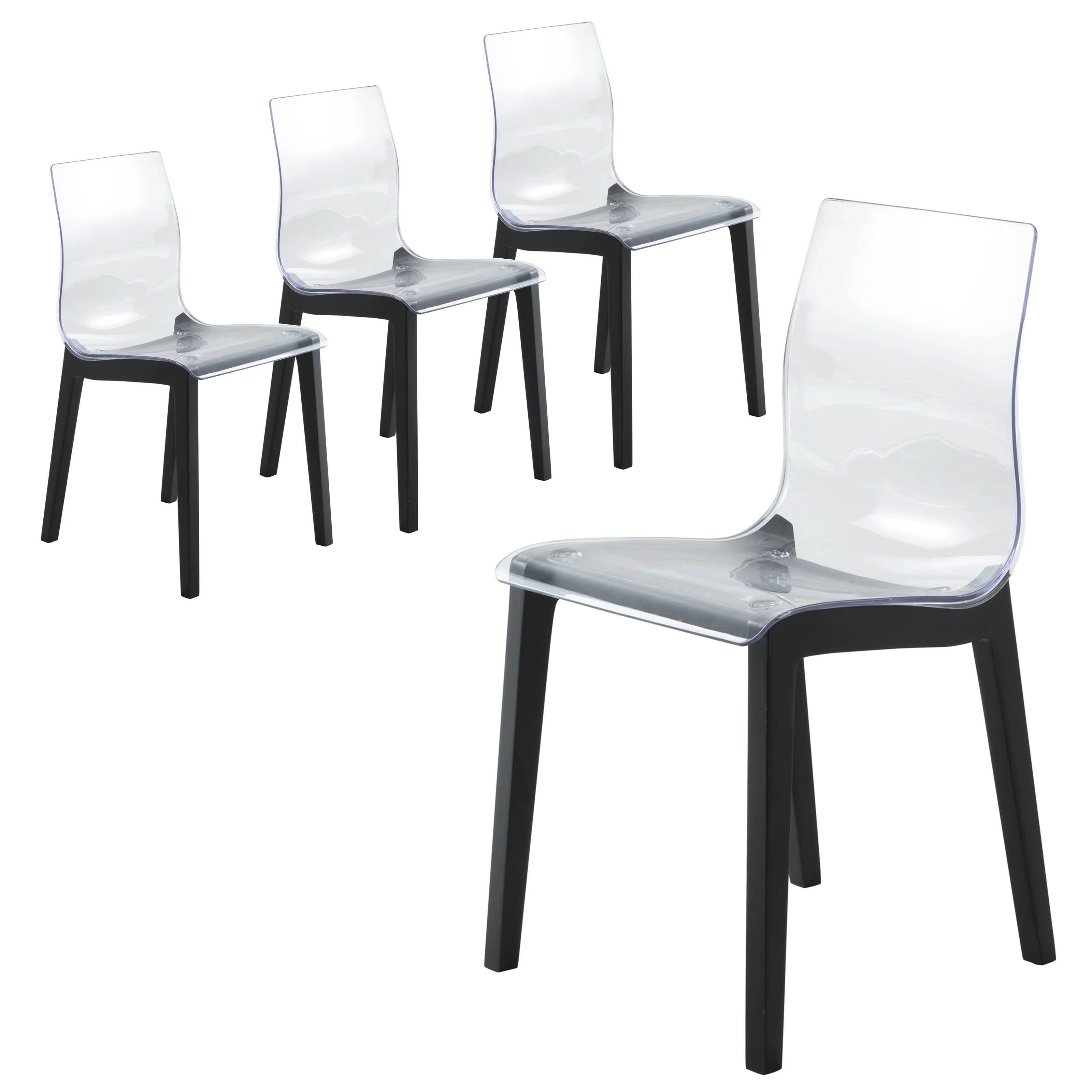 Marsden Modern Dining Side Chair With Beech Wood Legs Set of 4