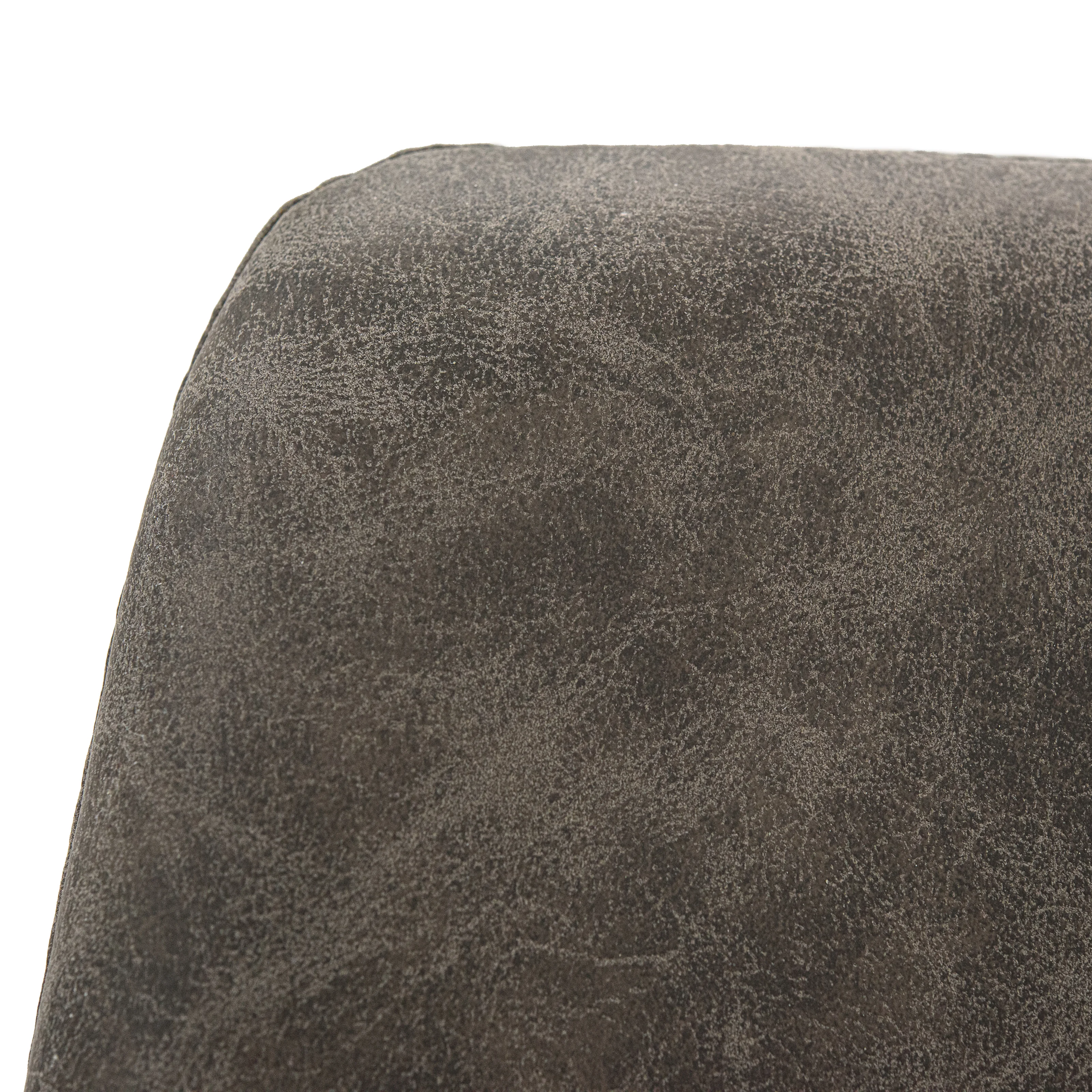 Markley Modern Leather Dining Chair With Gold Legs