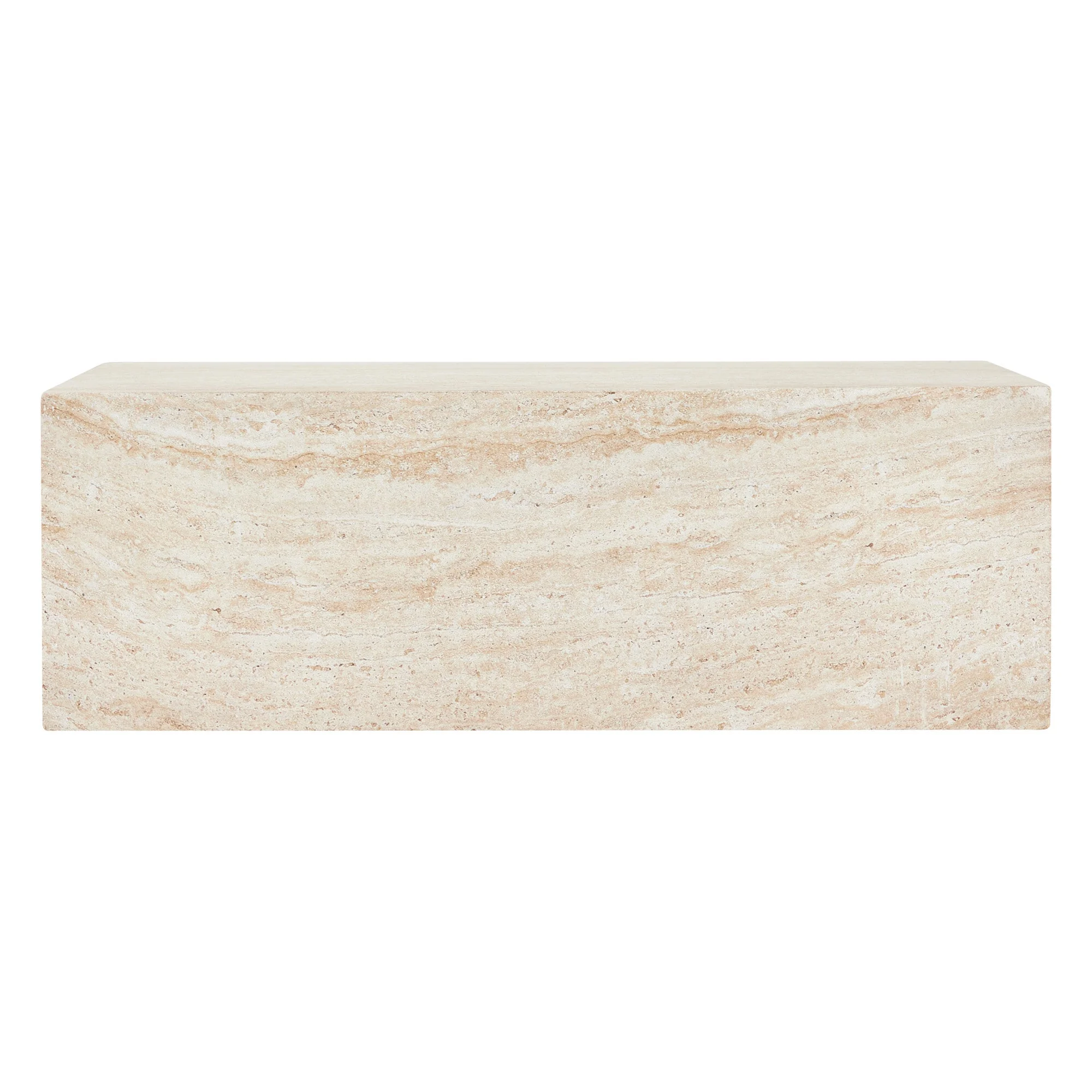 Maya Collection Outdoor/Indoor Coffee Table in Travertine