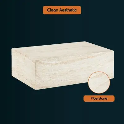 Maya Collection Outdoor/Indoor Coffee Table in Travertine