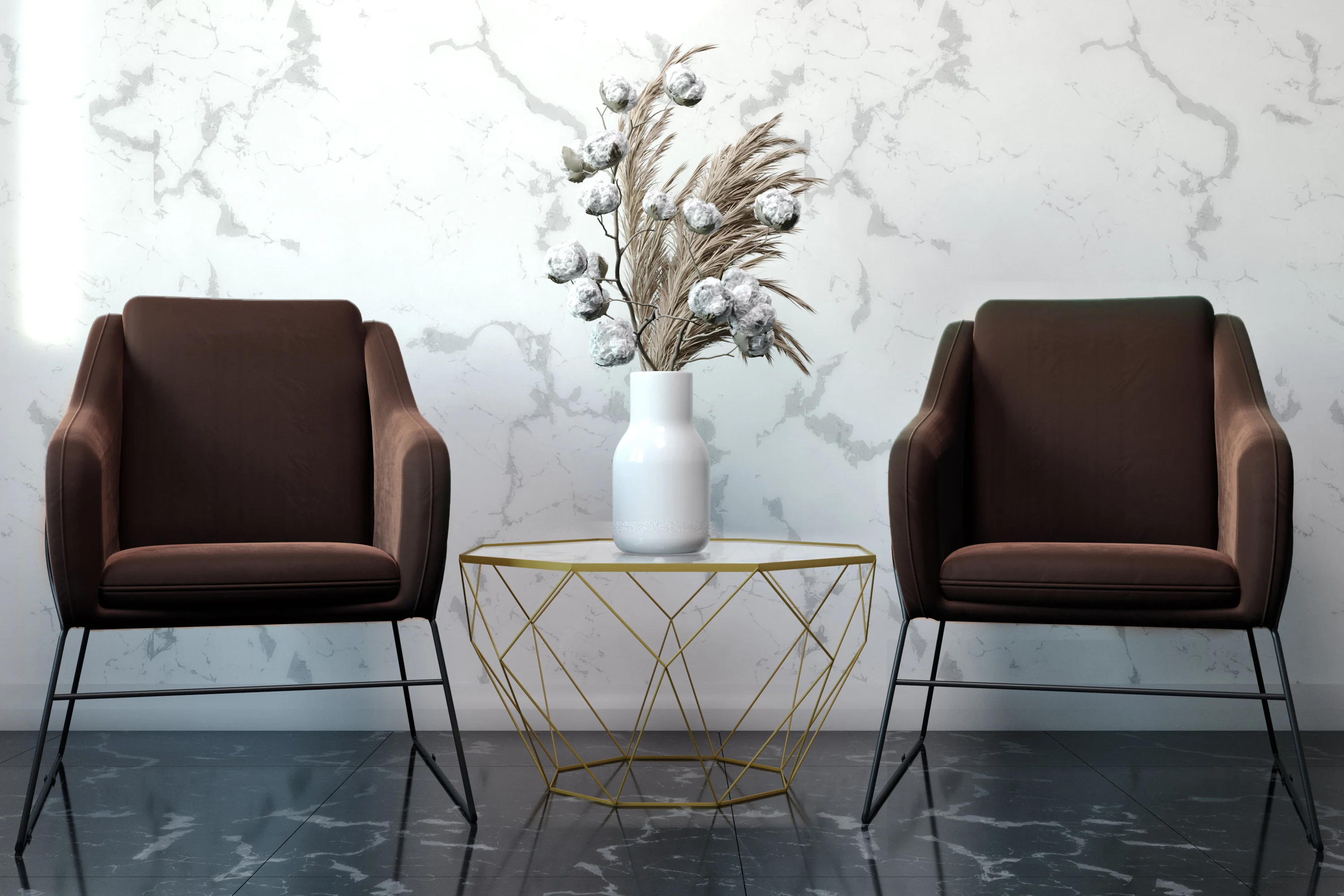 Malibu Modern Octagon Glass Top Coffee Table With Chrome Base