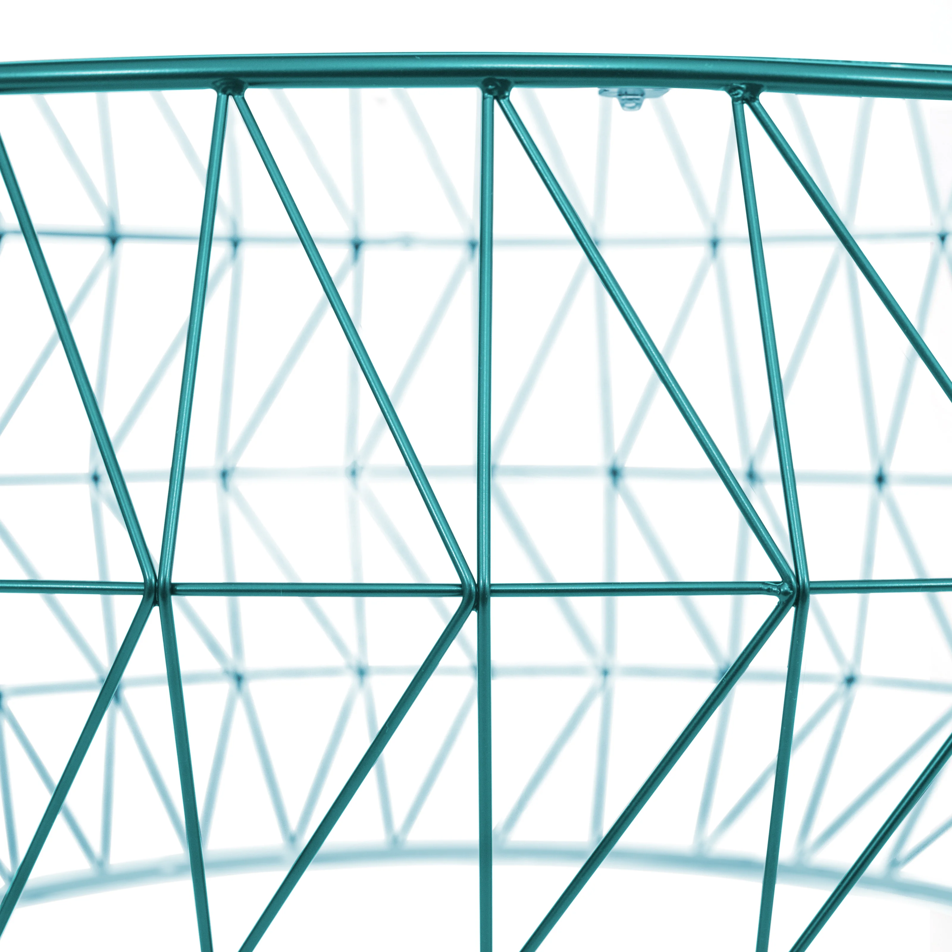 Malibu Modern Round Glass Top Coffee Table With Metal Base