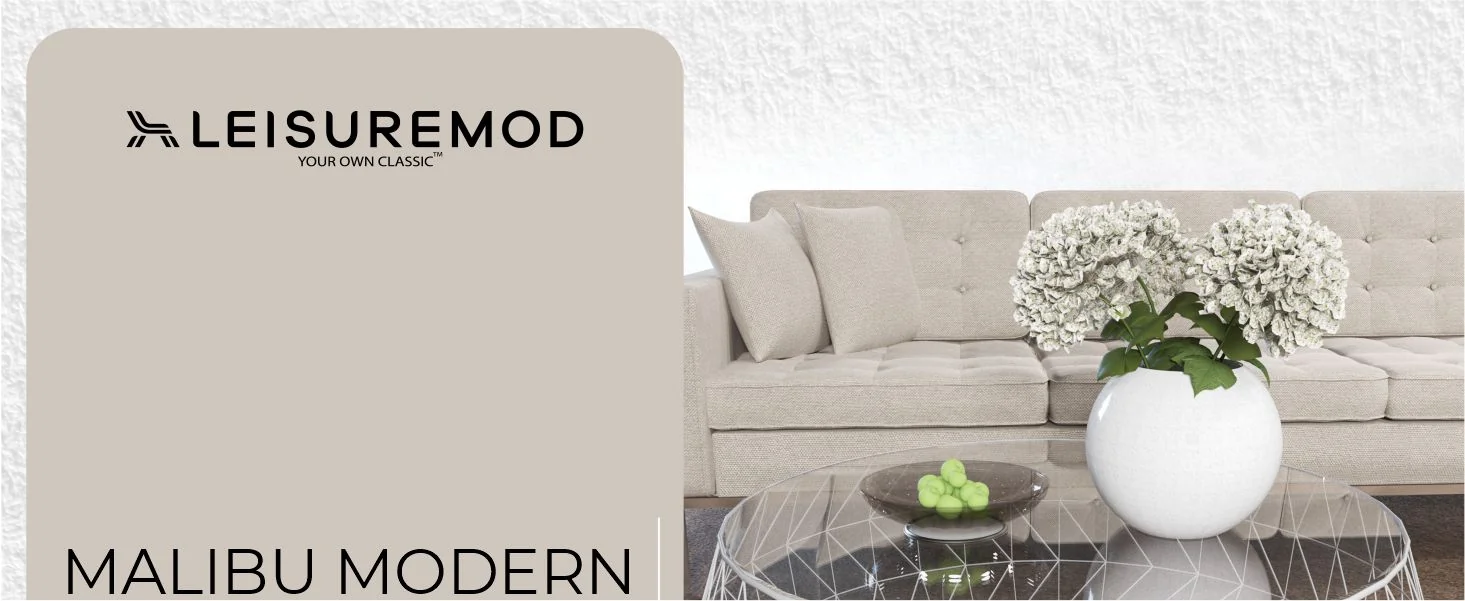 Malibu Modern Round Glass Top Coffee Table With Metal Base