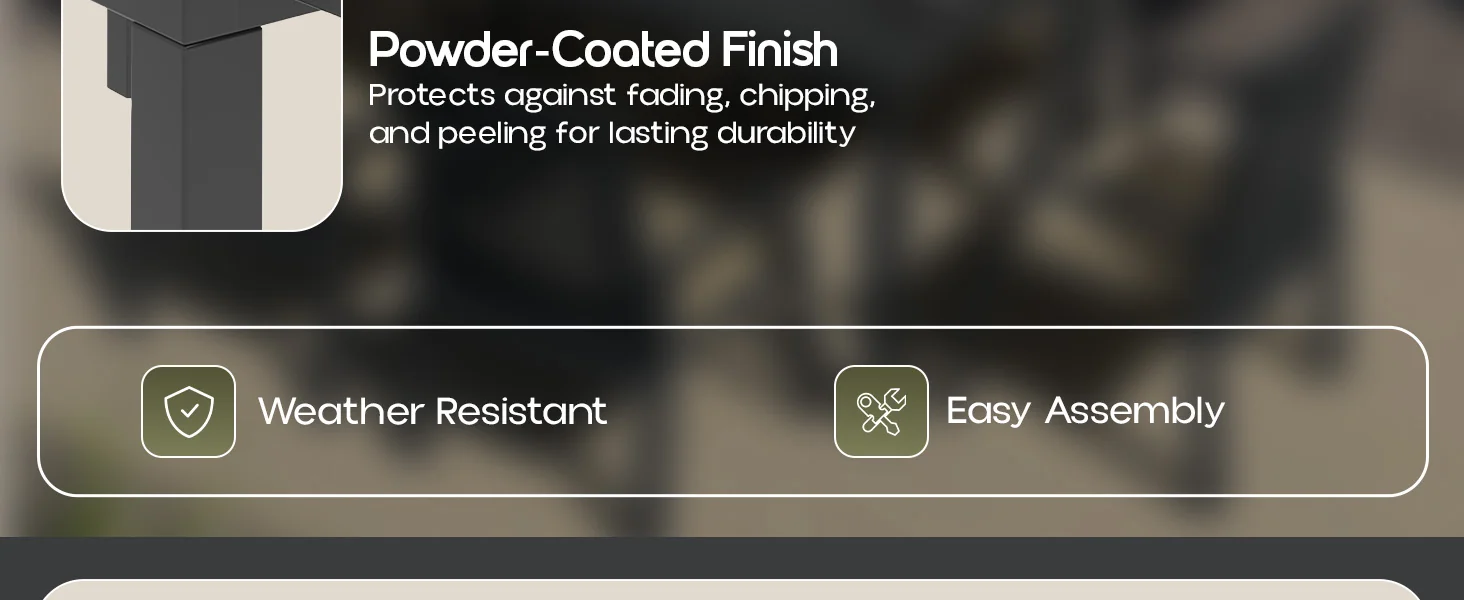 Marlin Extenable outdoor Dining Table 78-118 in Black