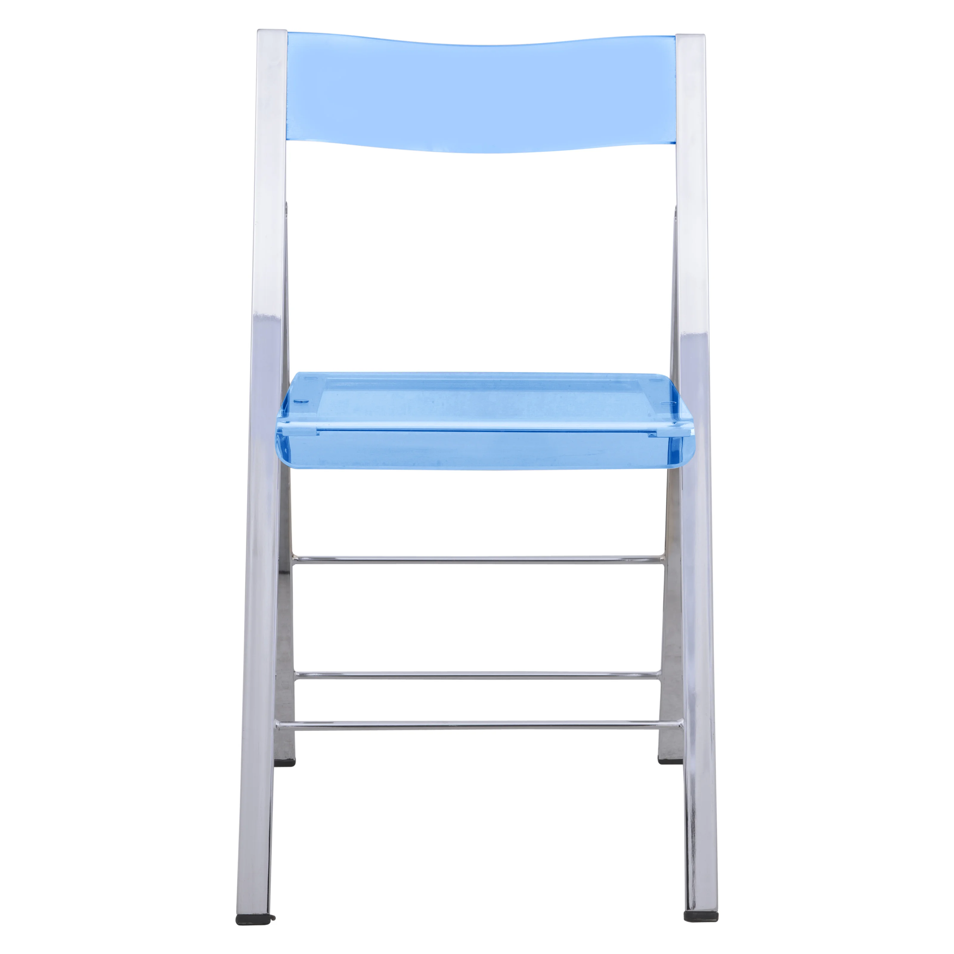 Menno Modern Acrylic Folding Chair, Set of 4