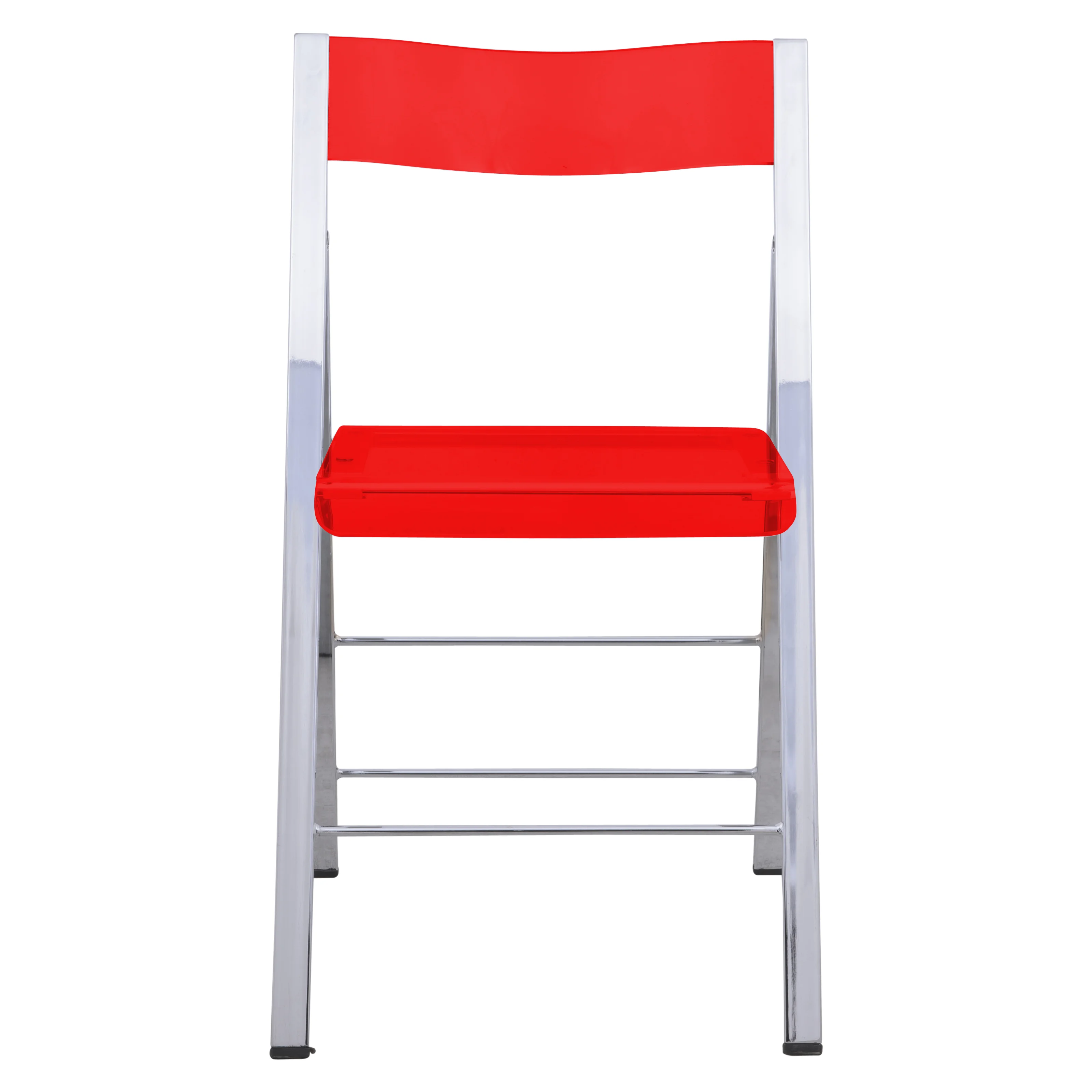 Menno Modern Acrylic Folding Chair, Set of 4