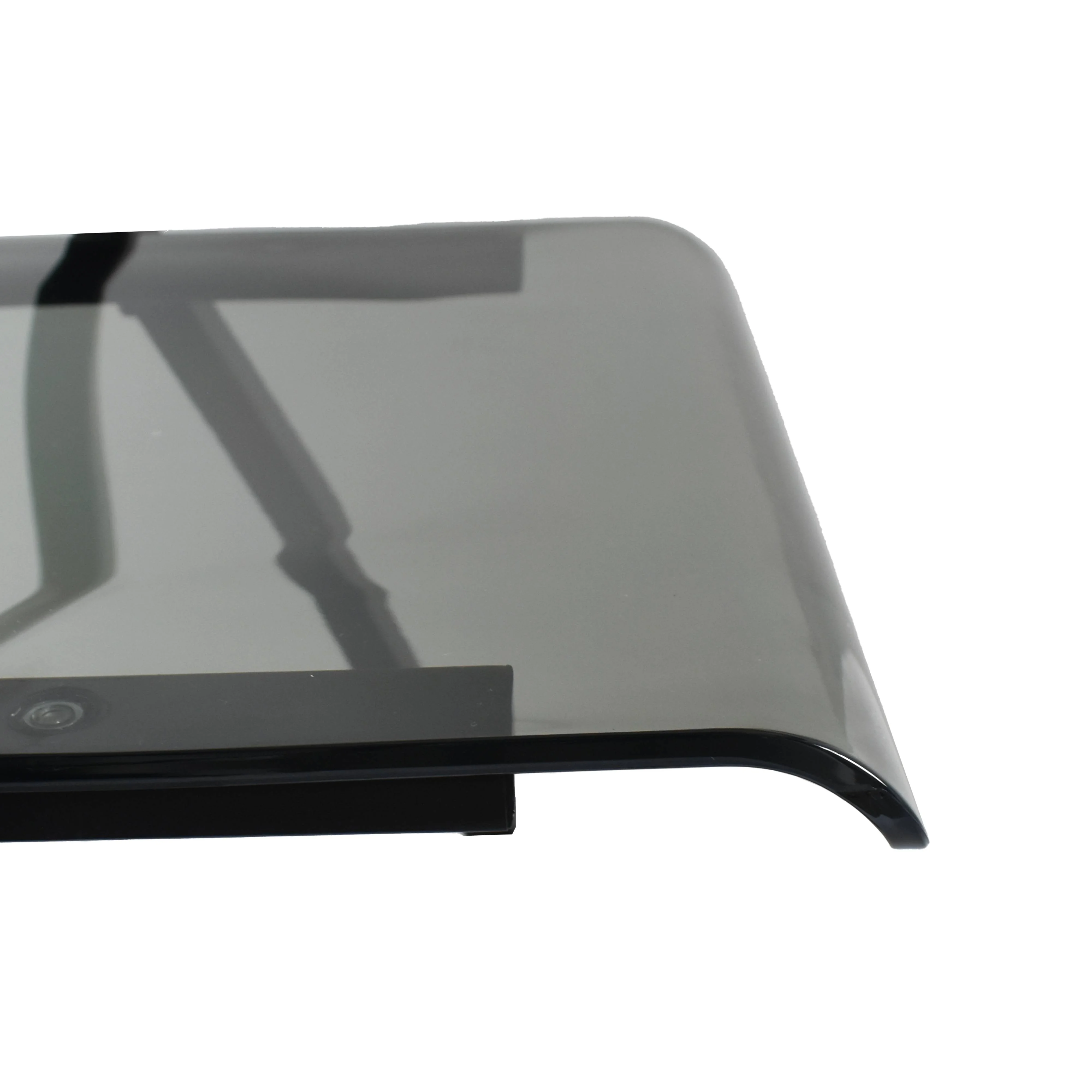 Menno Modern Acrylic Folding Chair Black Frame With Trans Black Seat