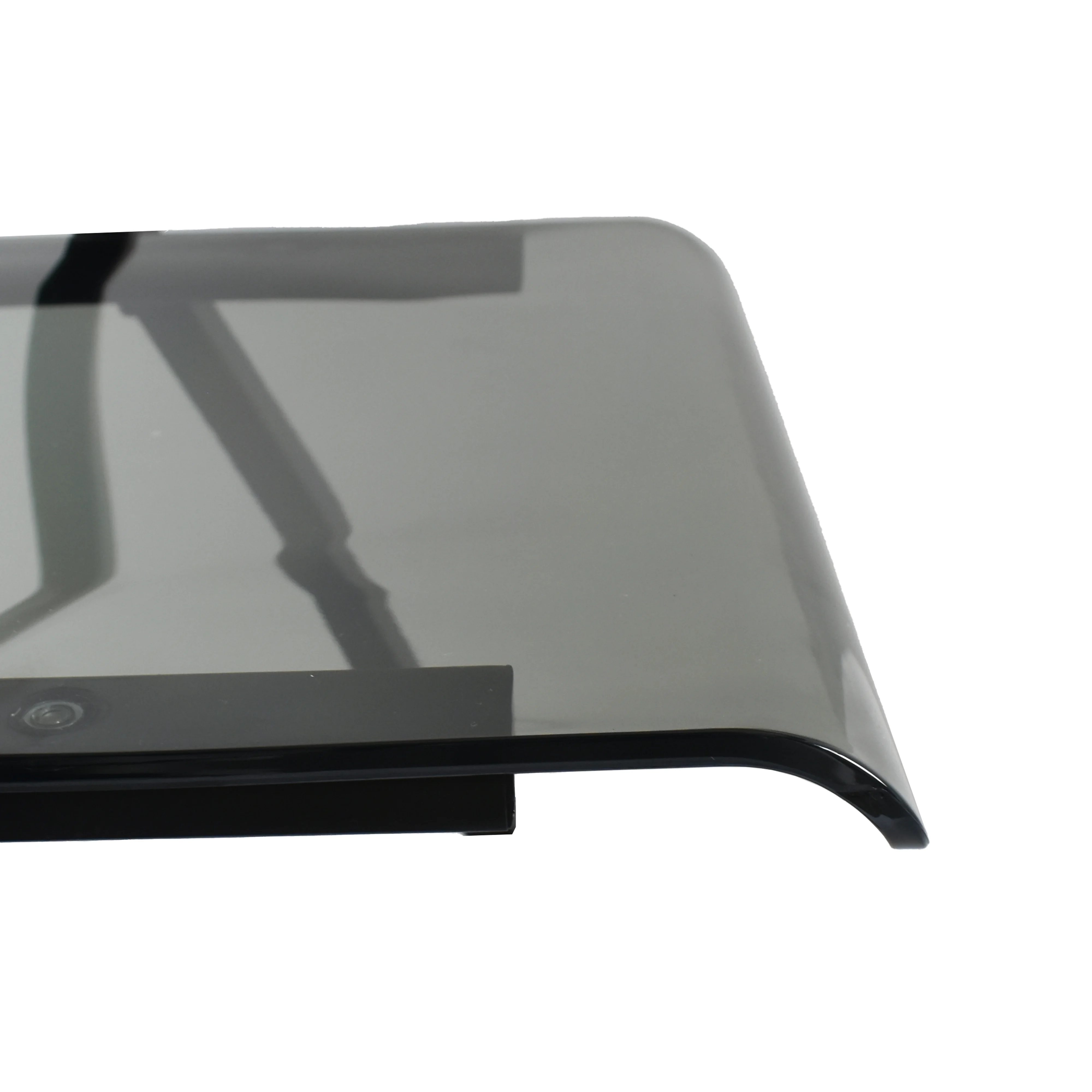 Menno Modern Acrylic Folding Chair Black Frame With Trans Black Seat Set of 4