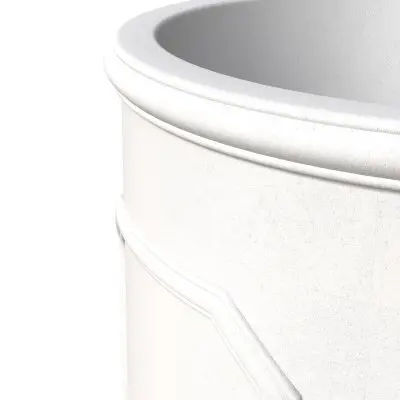 Meadow Series Fiber Stone Planter in White 15" Dia, 15" HIgh