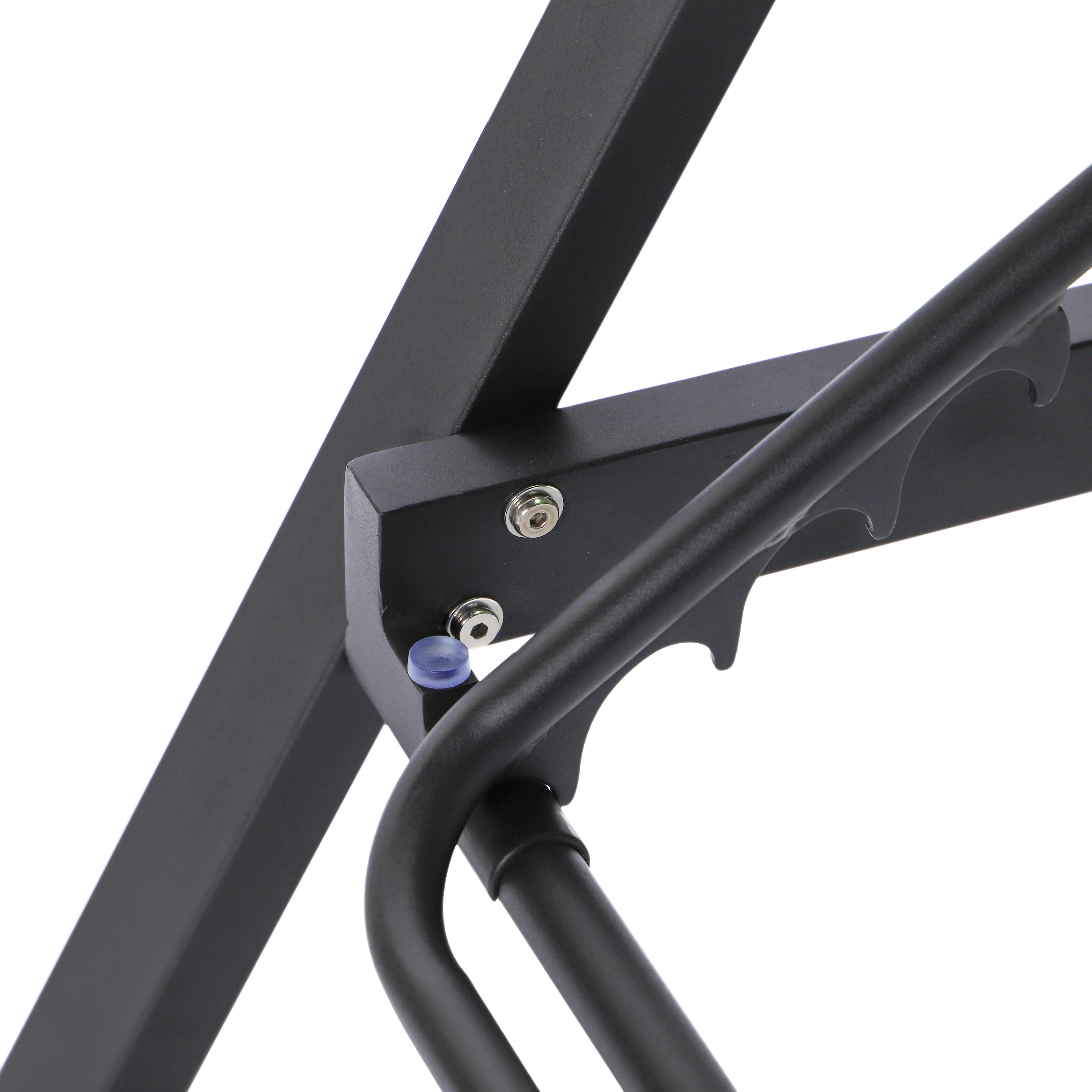 Marlin Patio Chaise Lounge Chair With Armrests in Black Aluminum Frame, Set of 2 in Burgundy