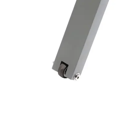 Marlin Patio Chaise Lounge Chair With Armrests in Grey Aluminum Frame