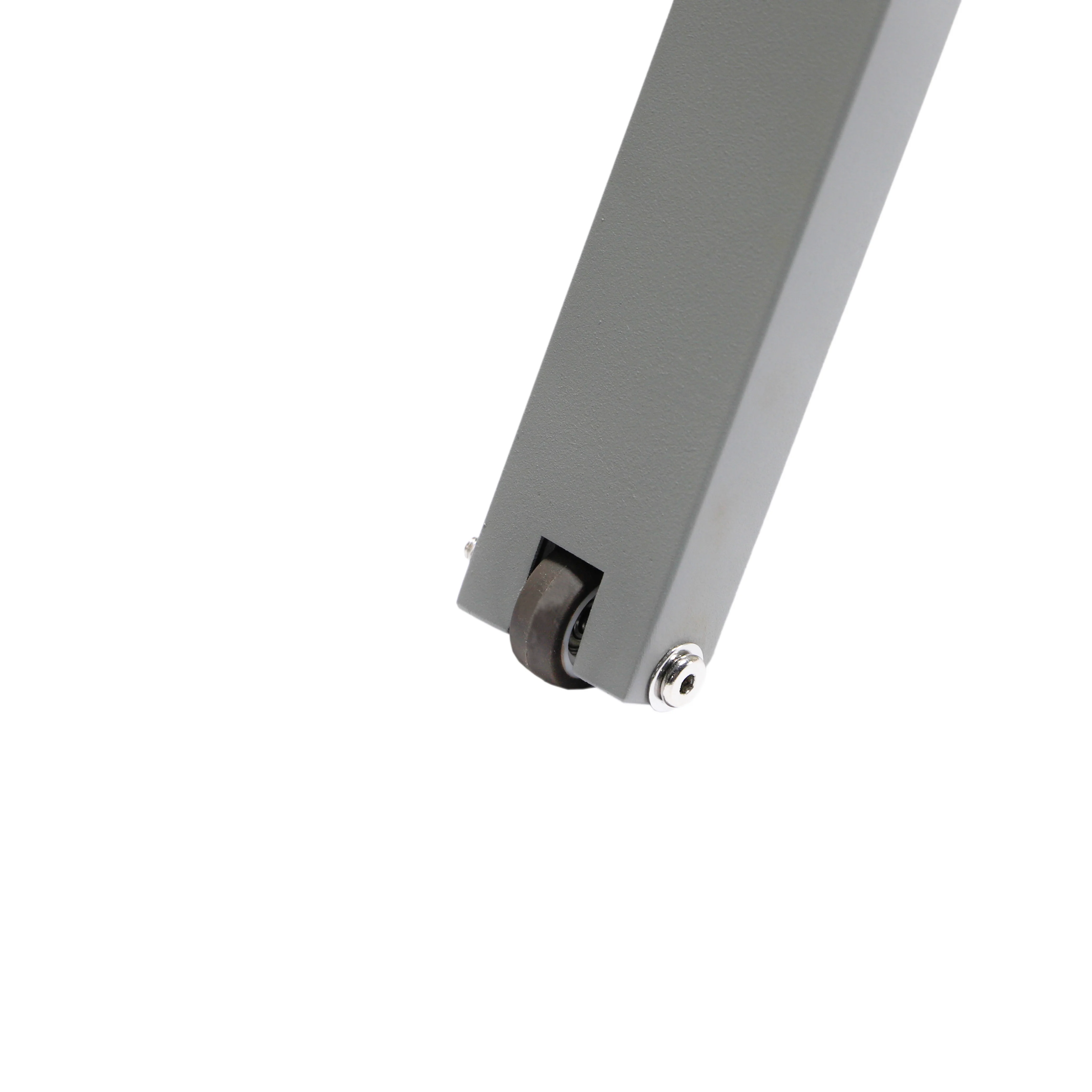 Marlin Patio Chaise Lounge Chair With Armrests in Grey Aluminum Frame, Set of 2 in White