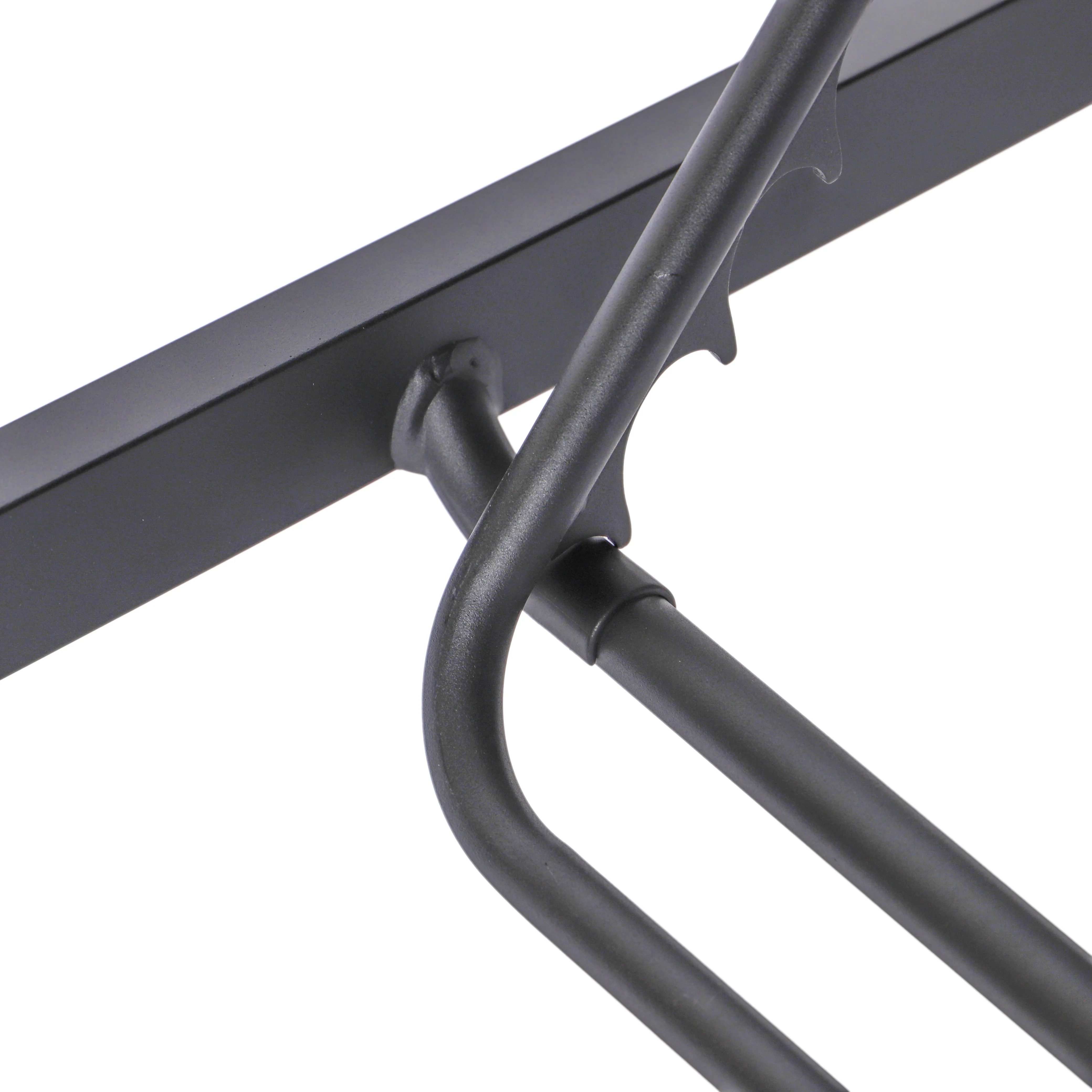 Marlin Patio Chaise Lounge Chair With Black Aluminum Frame, Set of 2 in Dark Grey