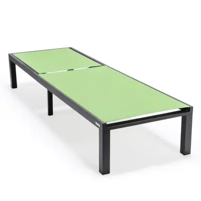 Marlin Patio Chaise Lounge Chair With Black Aluminum Frame