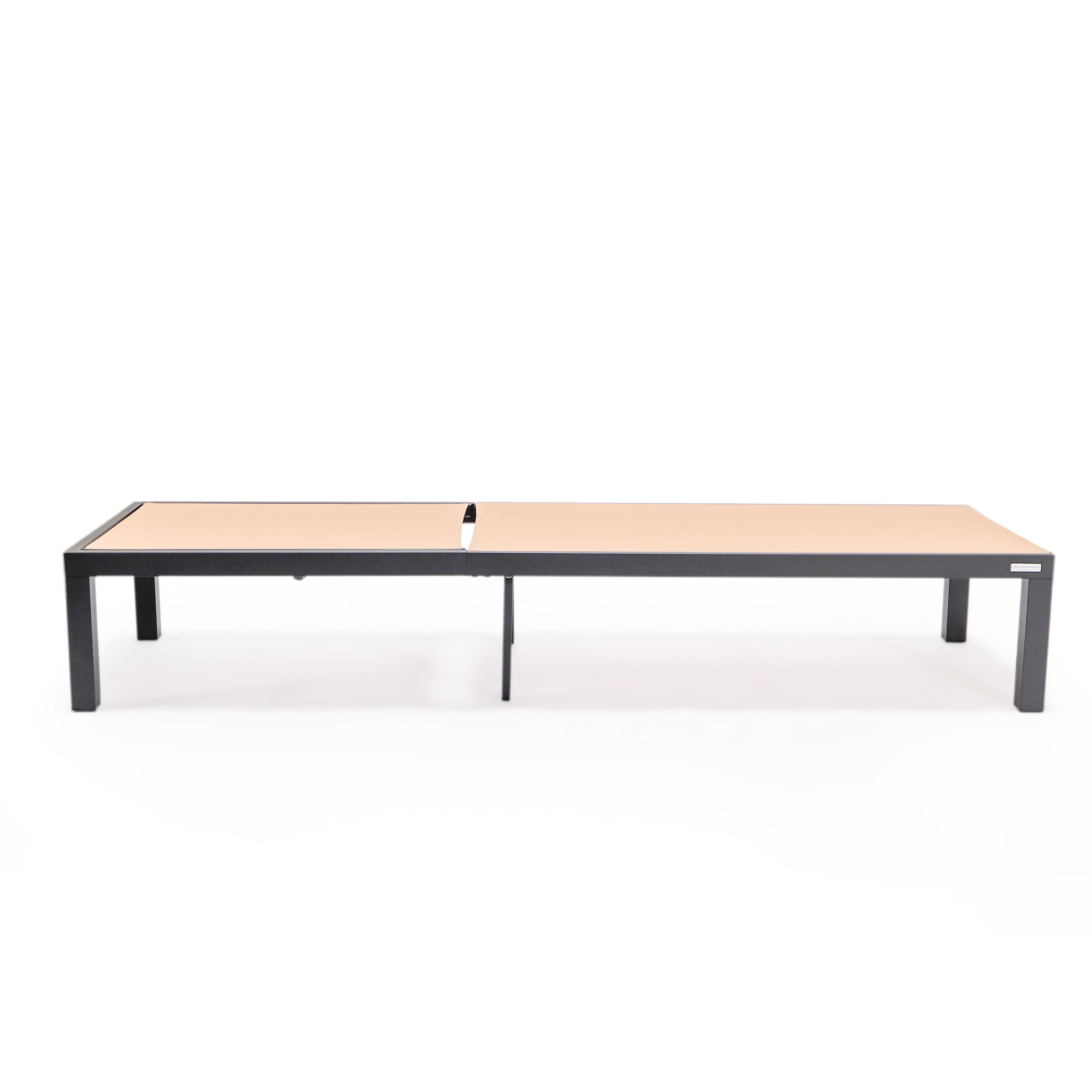 Marlin Patio Chaise Lounge Chair With Black Aluminum Frame