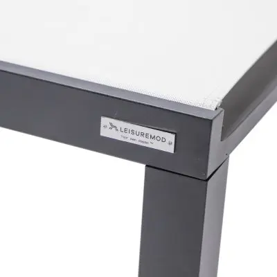 Marlin Patio Chaise Lounge Chair With Black Aluminum Frame