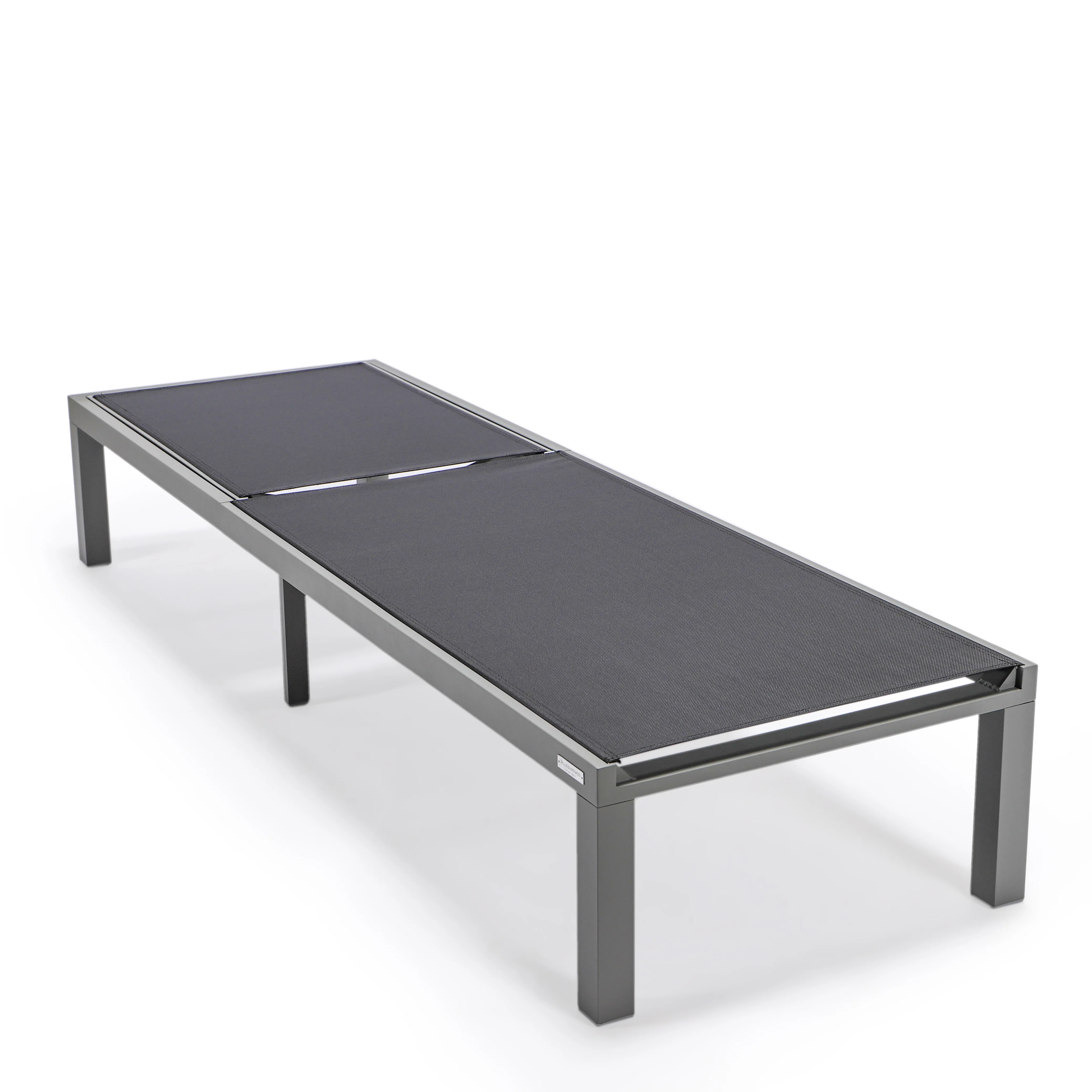 Marlin Patio Chaise Lounge Chair With Grey Aluminum Frame